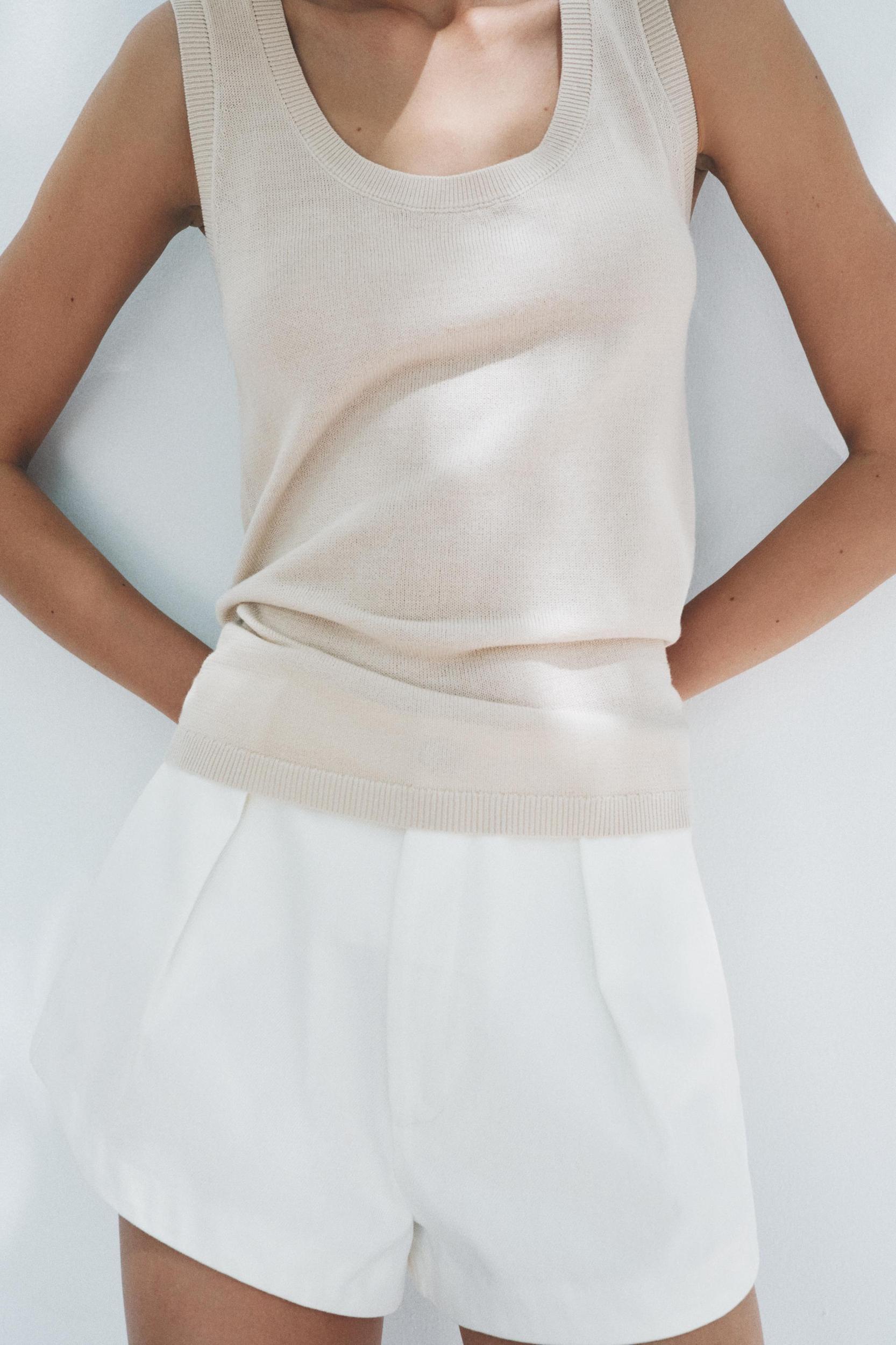 WOOL BLEND BASIC KNIT TOP Product Image