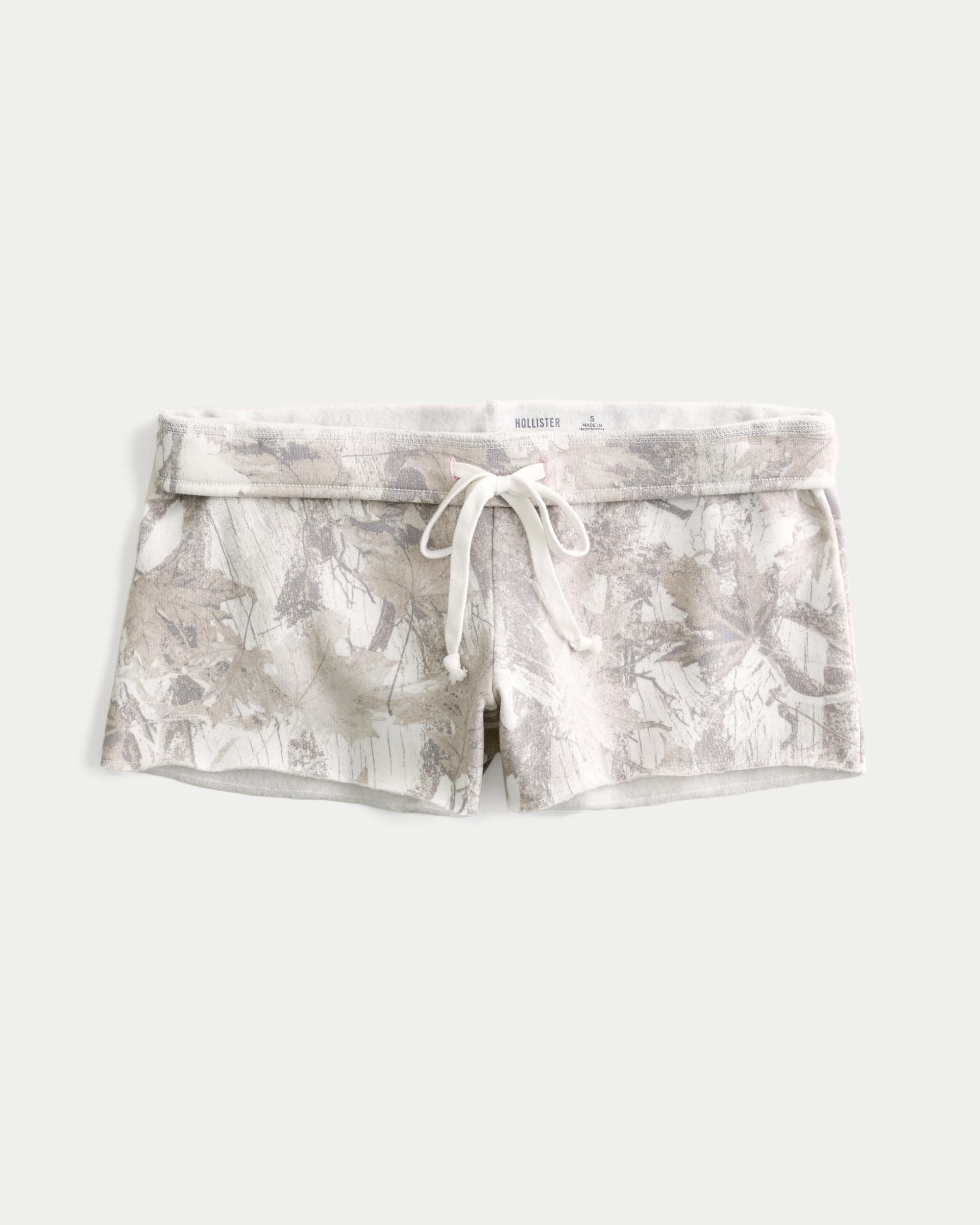 Number Graphic Mini Fleece Shorts Product Image
