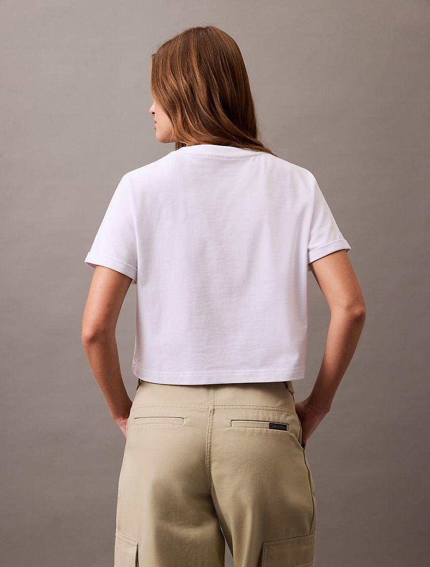 Monogram Logo Cropped Classic T-Shirt Product Image