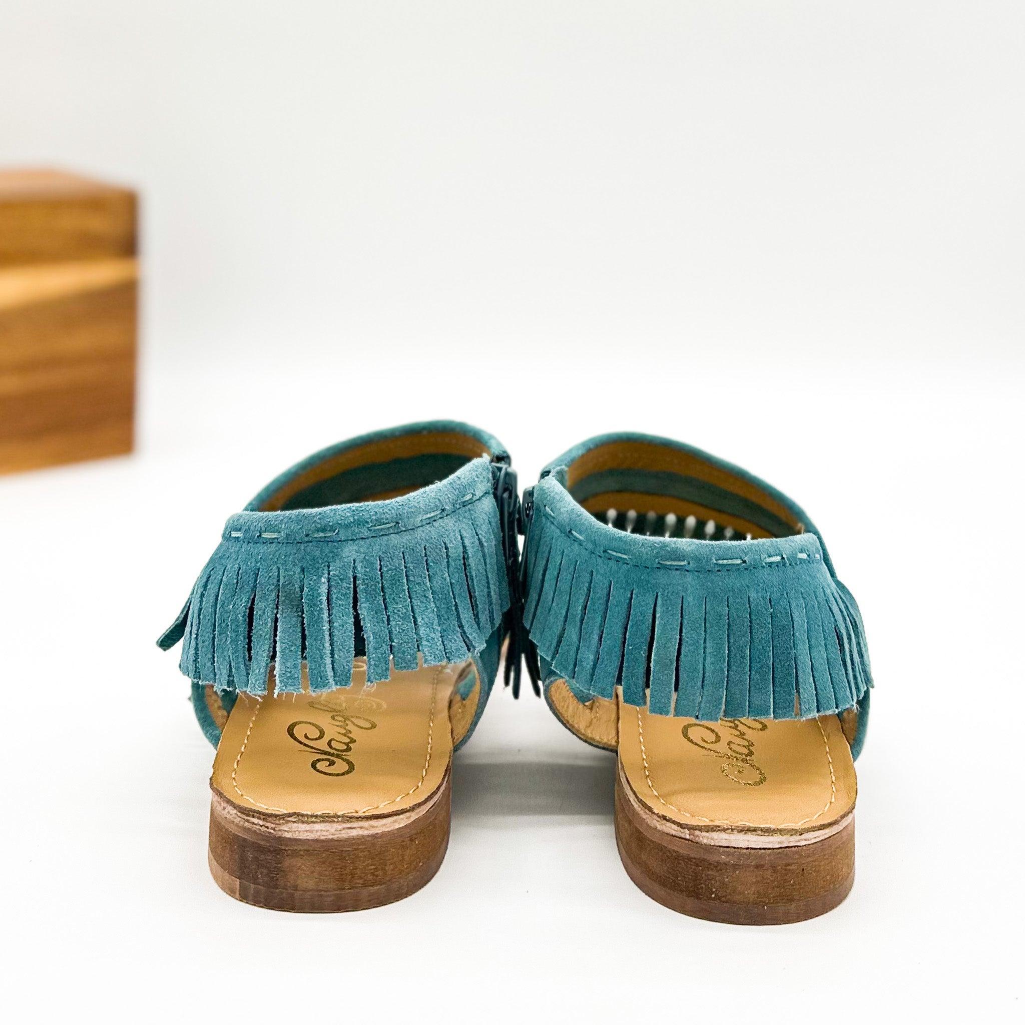 Fringe Star Sandal in Teal (Online Exclusive) Product Image