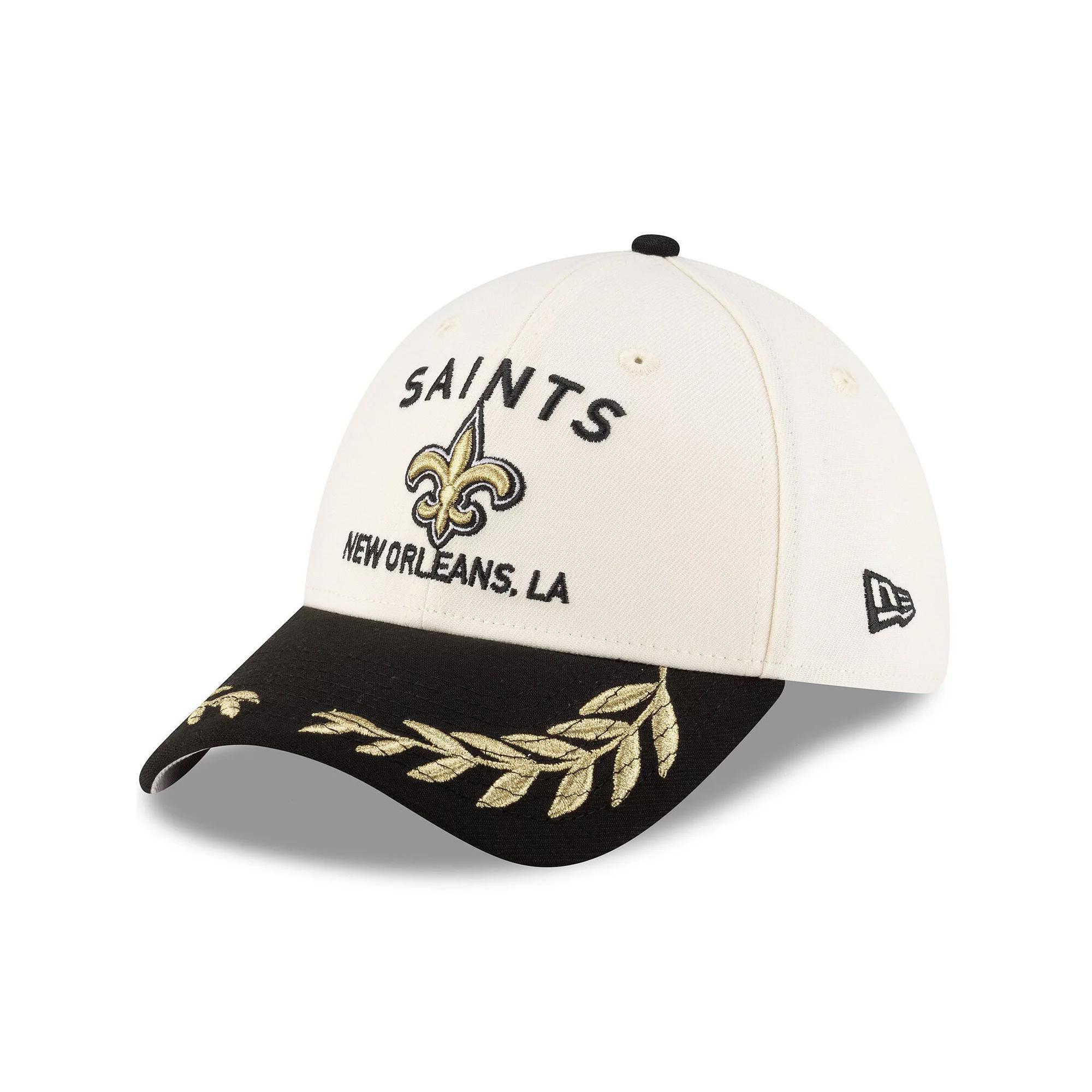Men's New Era  Cream/Black New Orleans Saints 2025 NFL Draft 39THIRTY Flex Hat, Size: Medium/Large, Beige Product Image