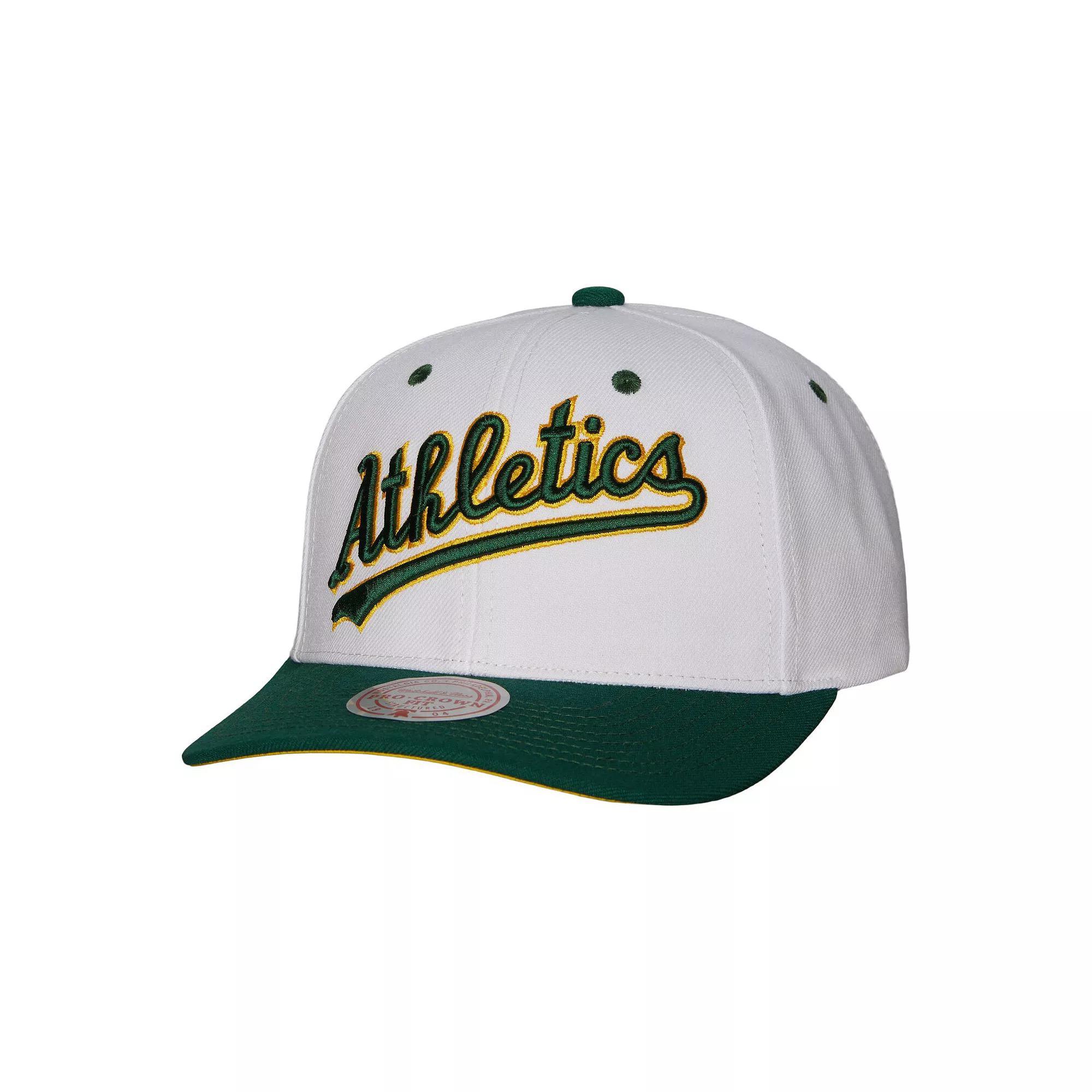Mens Mitchell & Ness Oakland Athletics Cooperstown Collection Pro Crown Snapback Hat Product Image