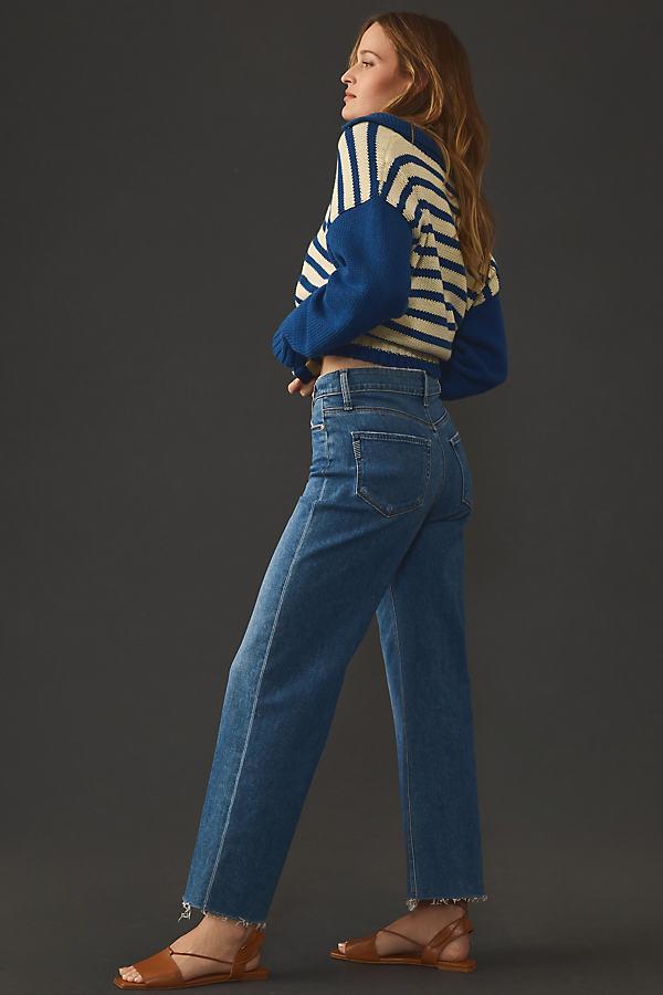 Paige Anessa High Rise Wide Leg Ankle Jeans in Rock Show Distressed Product Image