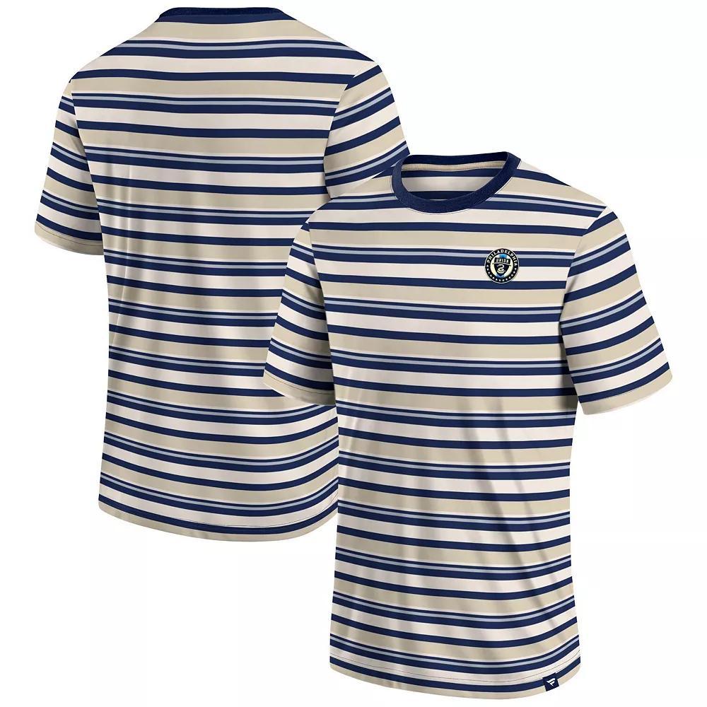 Men's Fanatics Branded Navy Philadelphia Union Shot Clock Stripe T-Shirt, Size: Medium, Uni Blue Product Image