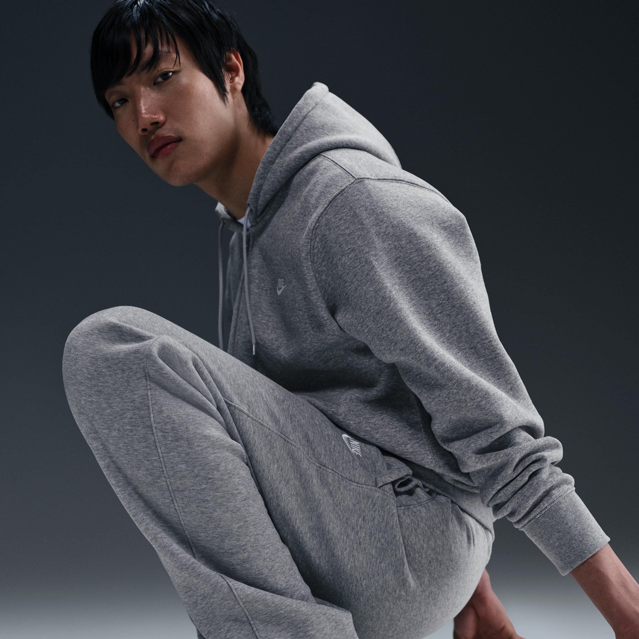 Men's Nike Open-Hem Fleece Pants, Size: XS, Dark Grey Grey Product Image