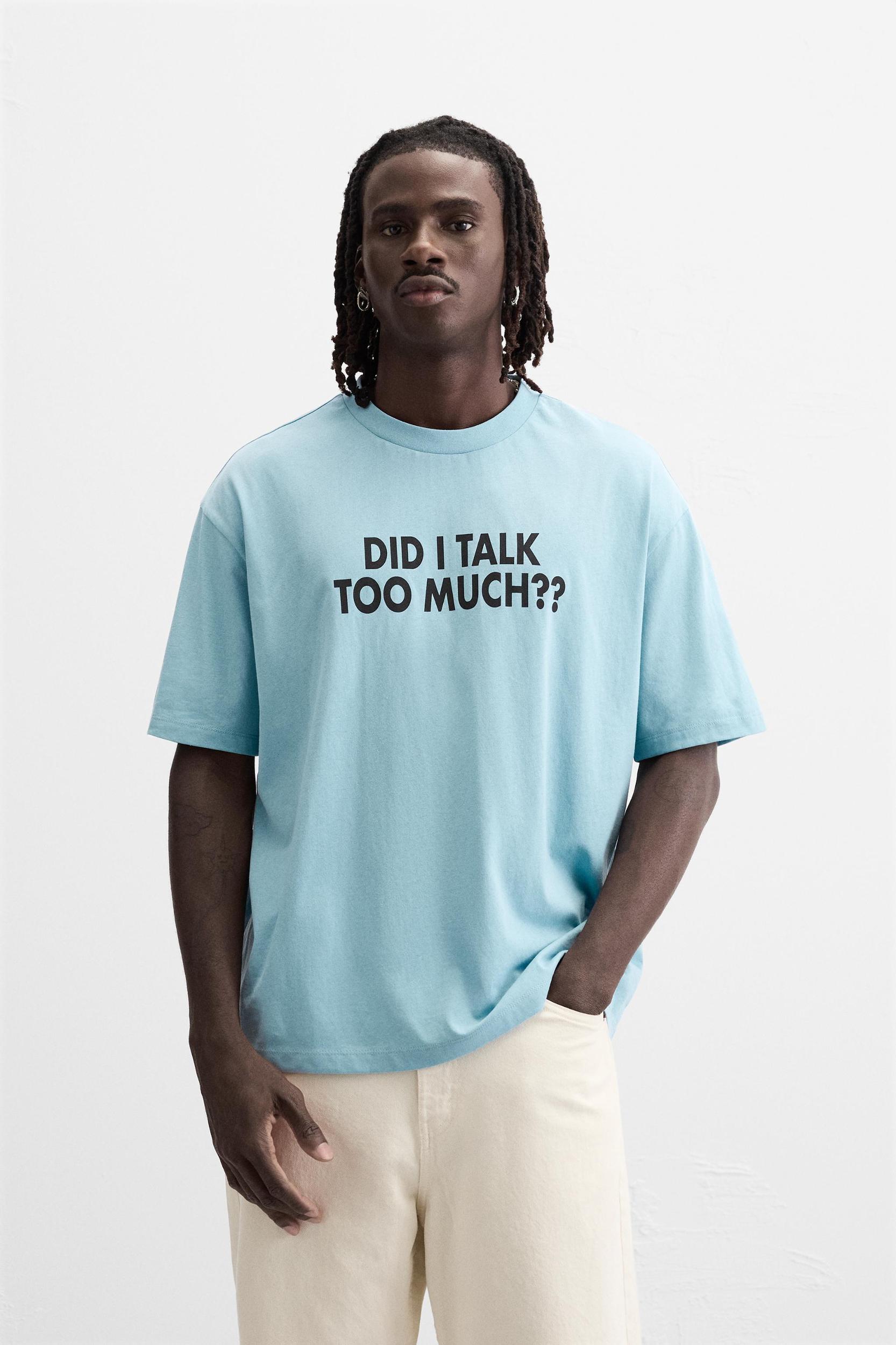 TEXT PRINT T-SHIRT Product Image
