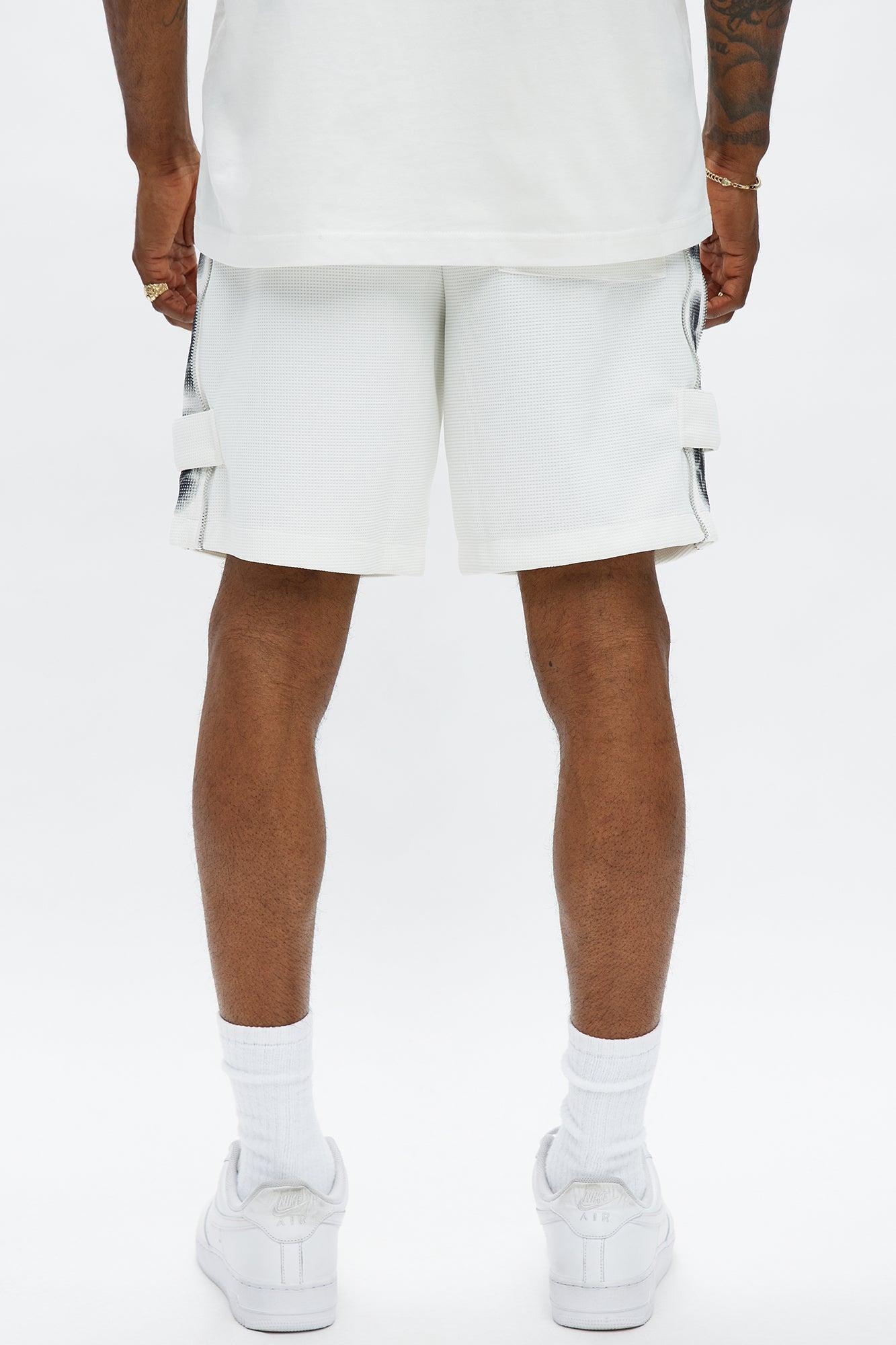Relaxed Bright Stars Shorts - White Product Image