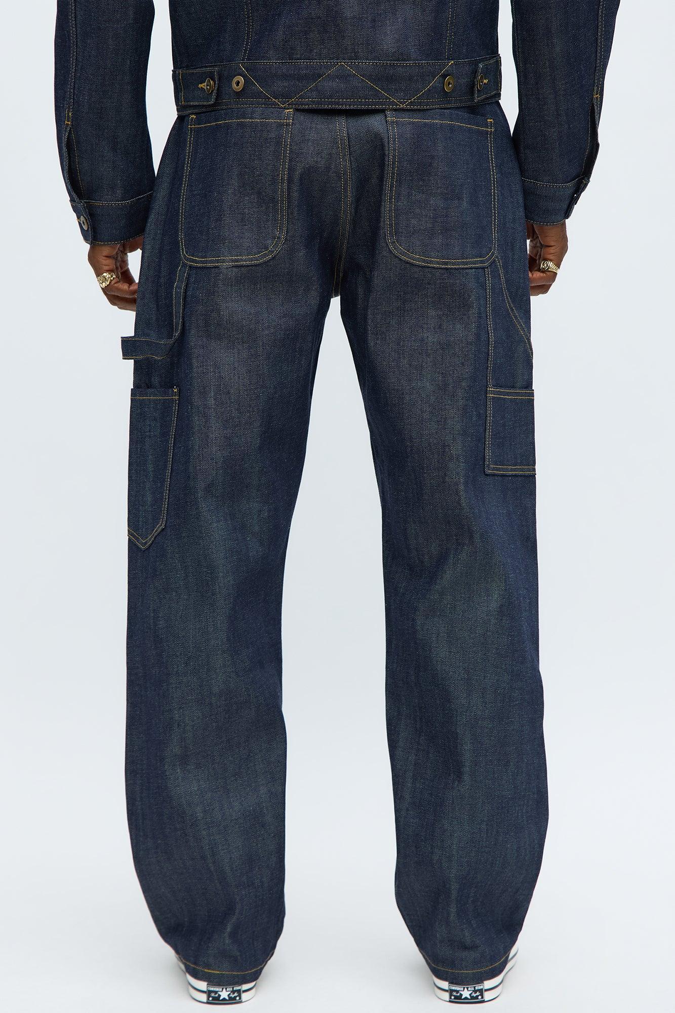 Straight Raw Selvedge Carpenter Jeans - Indigo Male Product Image