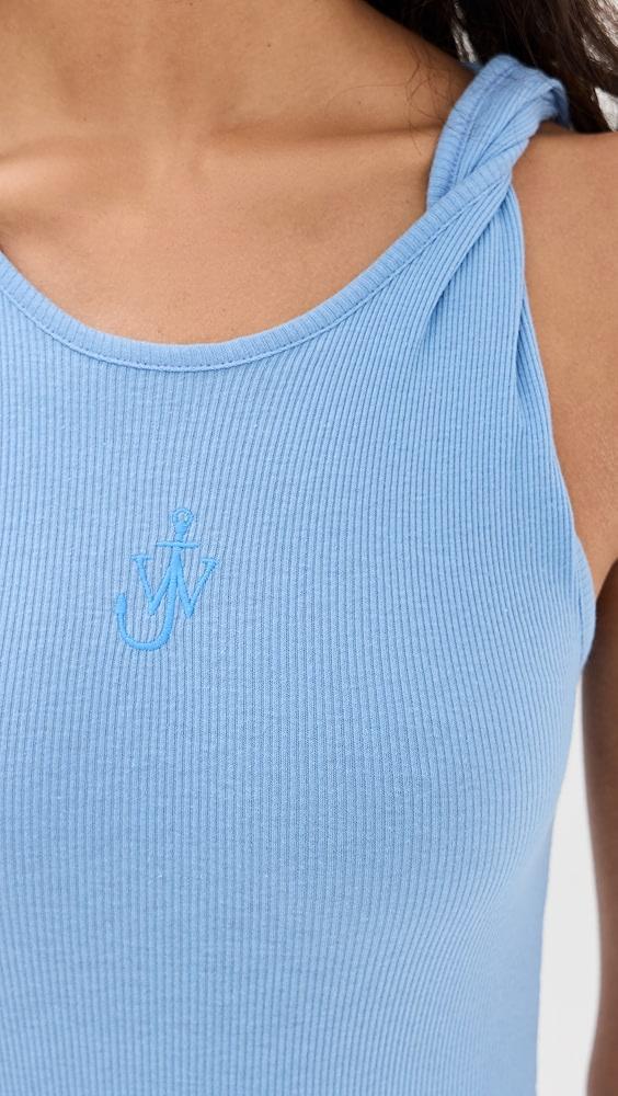 JW Anderson Anchor Embroidery Twisted Strap Dress | Shopbop Product Image