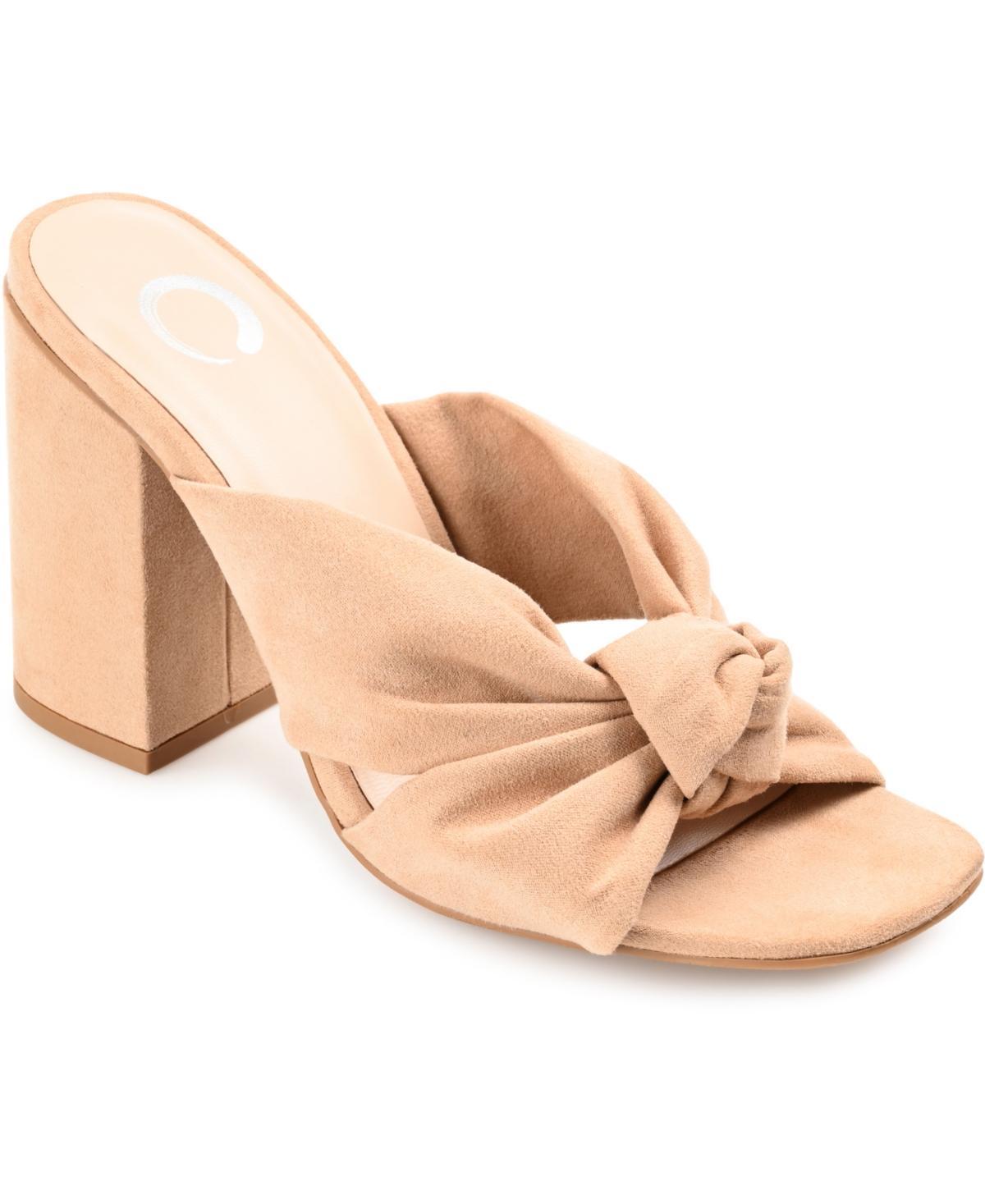 Journee Collection Womens Tabithea Tru Comfort Foam Open Square Toe Block Heel Sandals Product Image