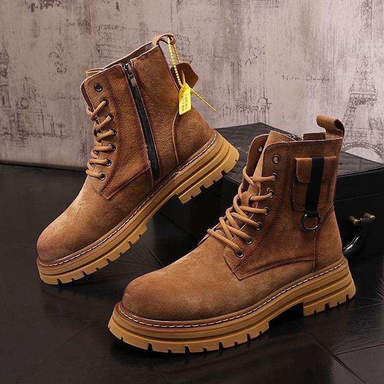 Lace-Up Short Boots Product Image