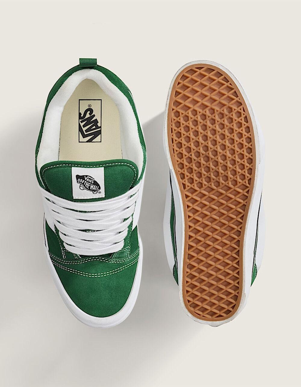 VANS Knu Skool Shoes - KELLY/WHITE Product Image