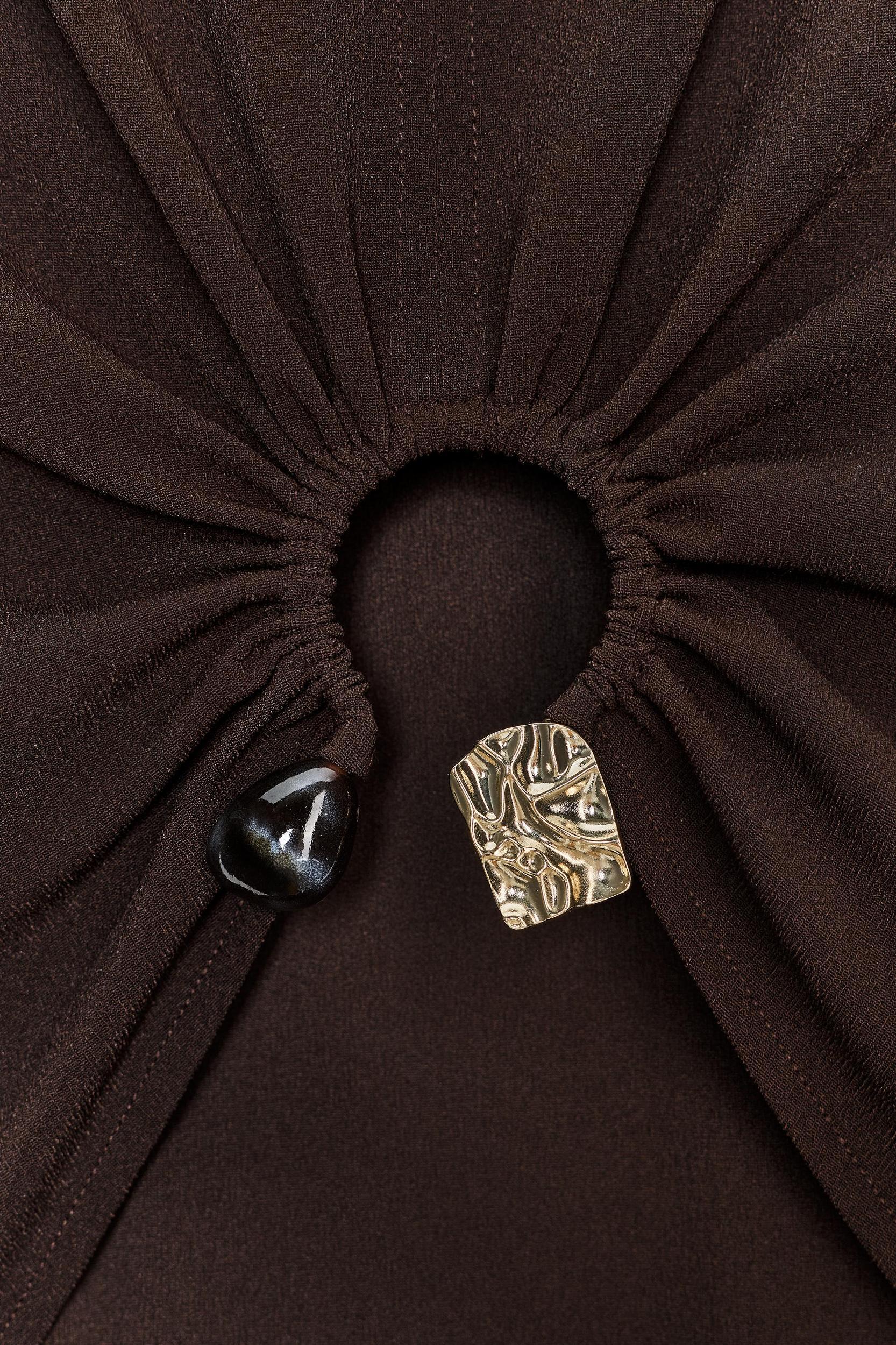 MIDI DRESS WITH BACK HARDWARE Product Image