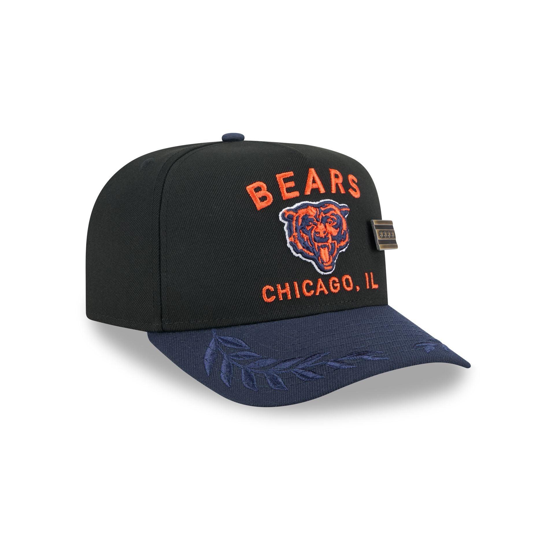 Chicago Bears 2025 Draft Black 59FIFTY A-Frame Fitted Hat Male Product Image