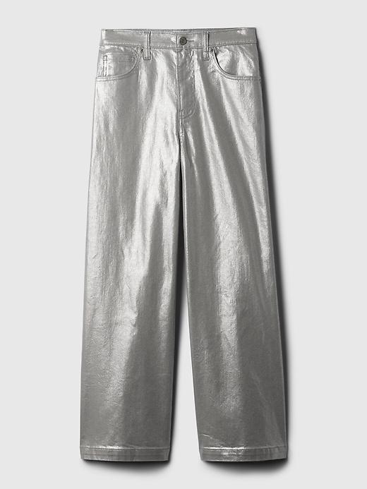 High Rise Stride Wide-Leg Ankle Jeans Product Image