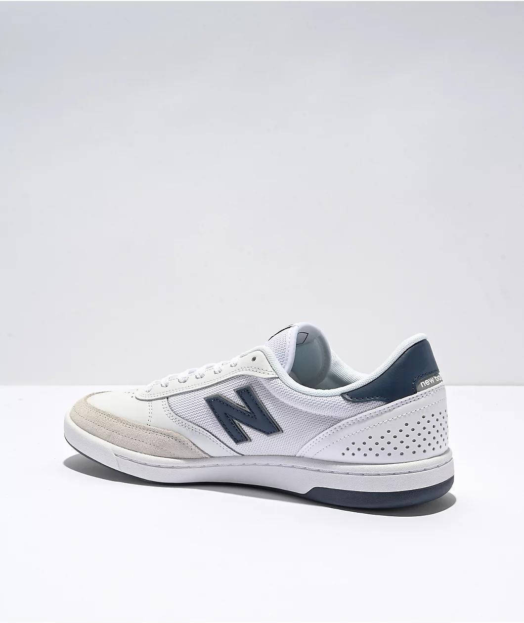 New Balance Numeric 440 White & Navy Blue Skate Shoes Product Image