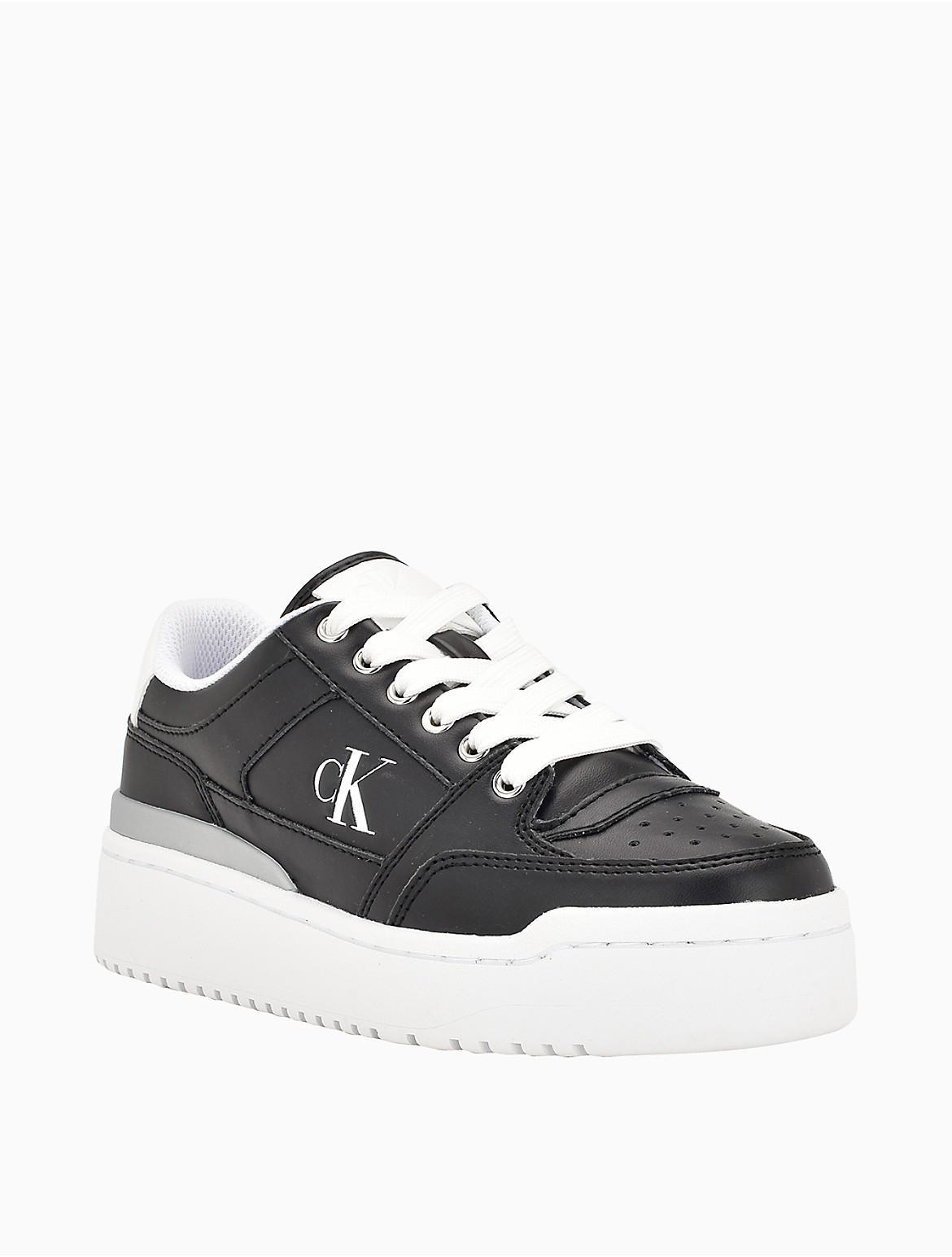 Calvin Klein Women's Women's Alondra Platform Sneaker - Black - 7.5 Product Image