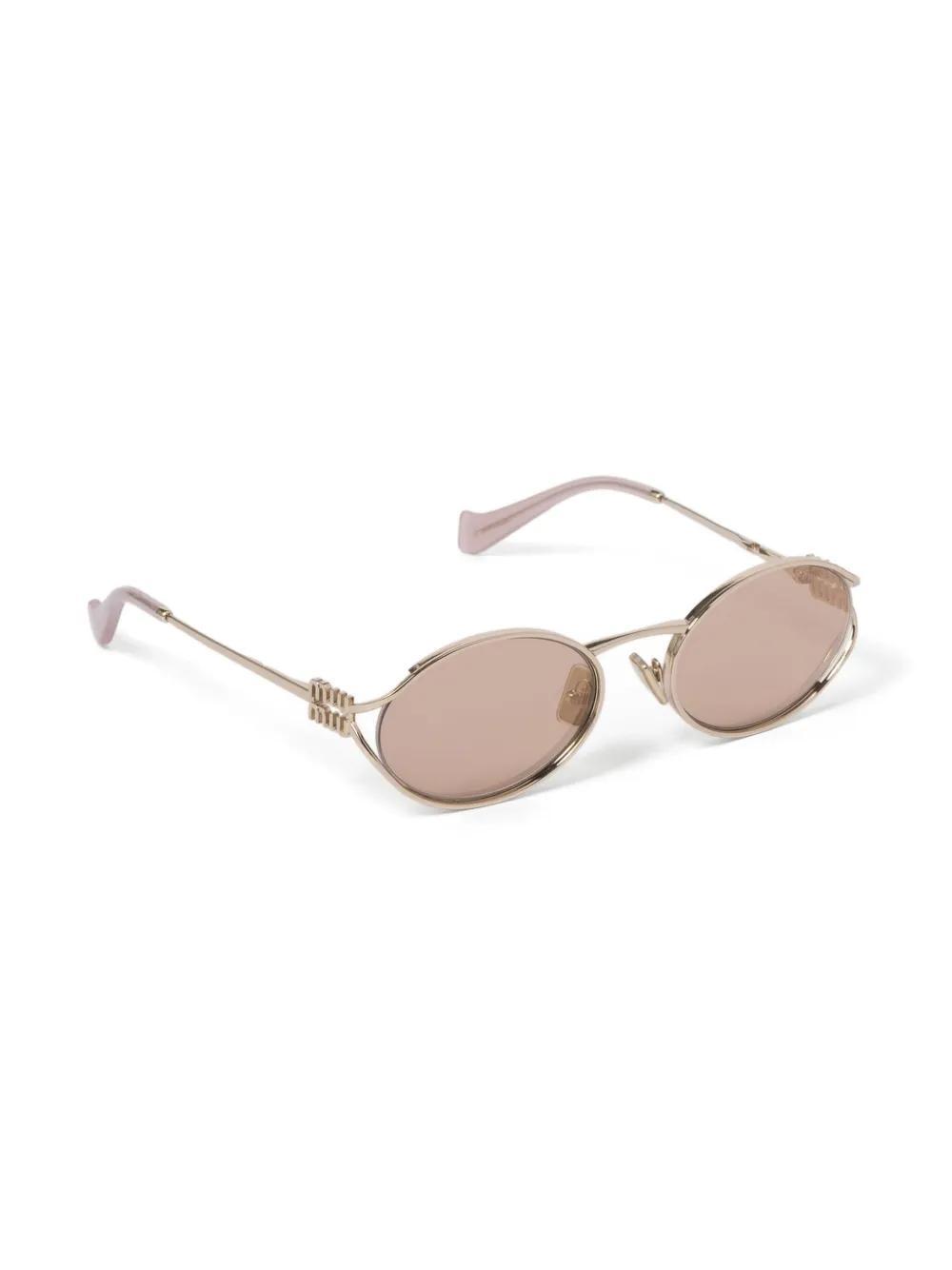 Logo oval-frame sunglasses Product Image