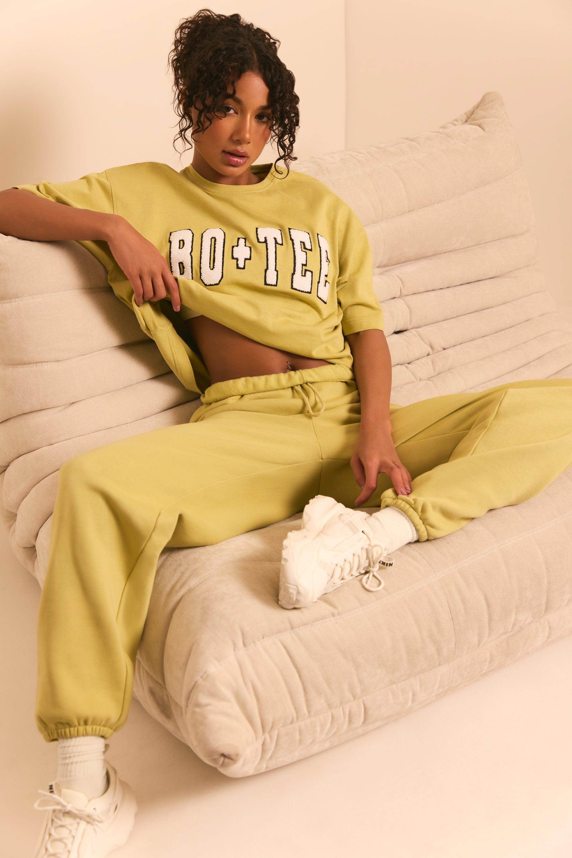 Relaxed Fit Joggers in Matcha Green Product Image