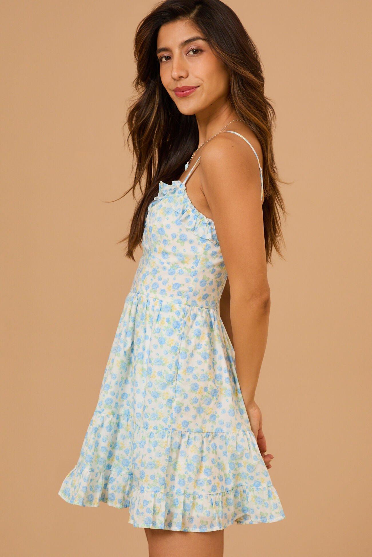 Eloise Floral Mini Dress Product Image