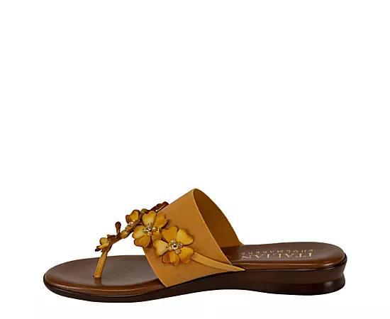 Italian Shoemakers Ayelen Women's Floral Sandals, Size: 6, Yellow Product Image