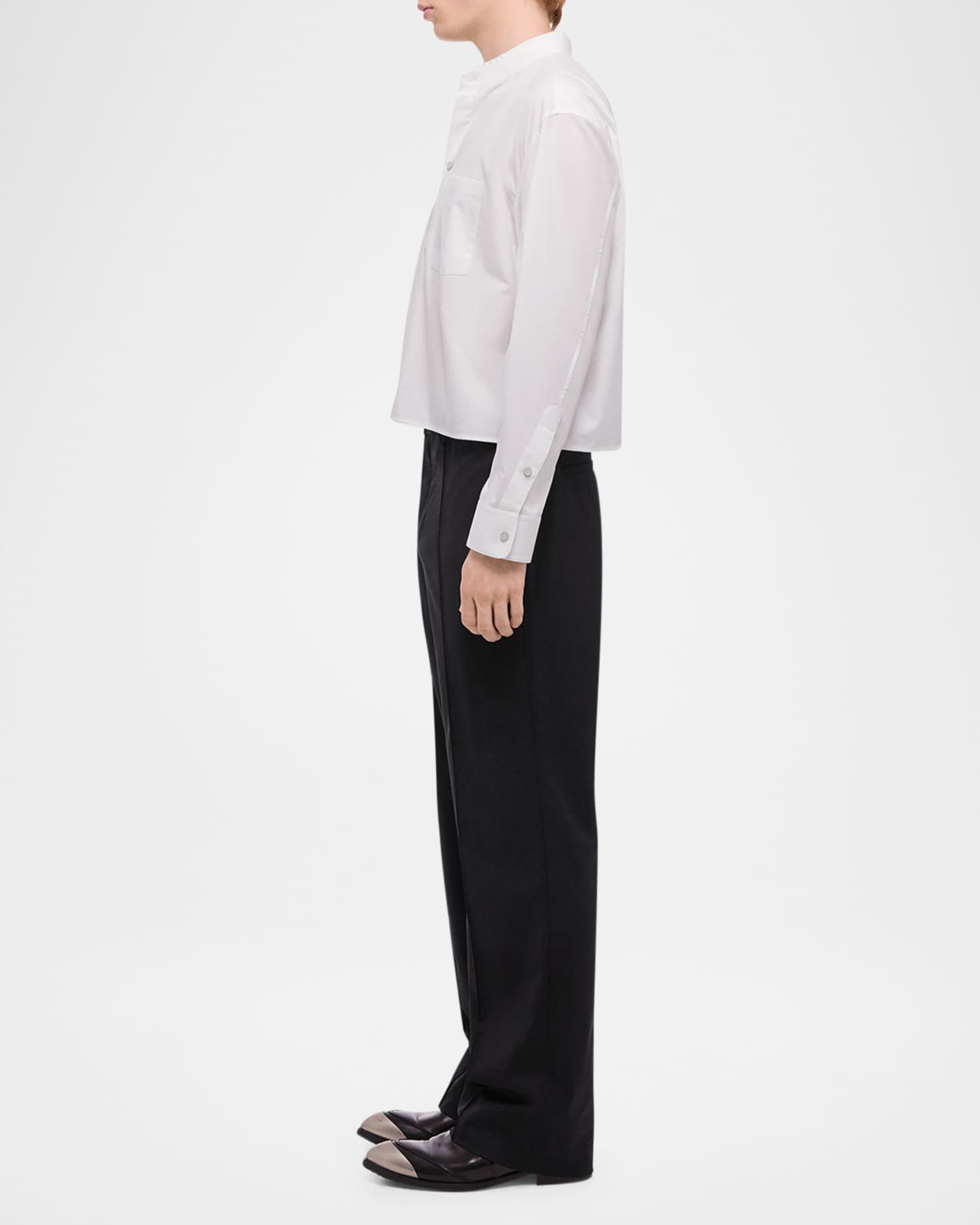 Men's Relaxed-Fit Pleated Suit Trousers Product Image
