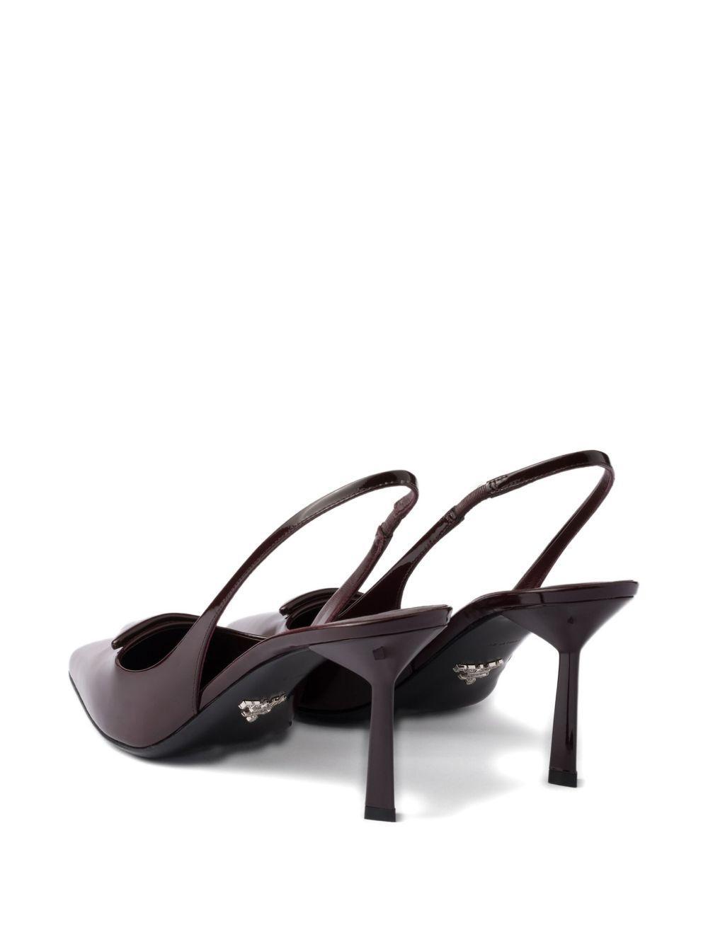 75mm pointed toe slingback pumps Product Image