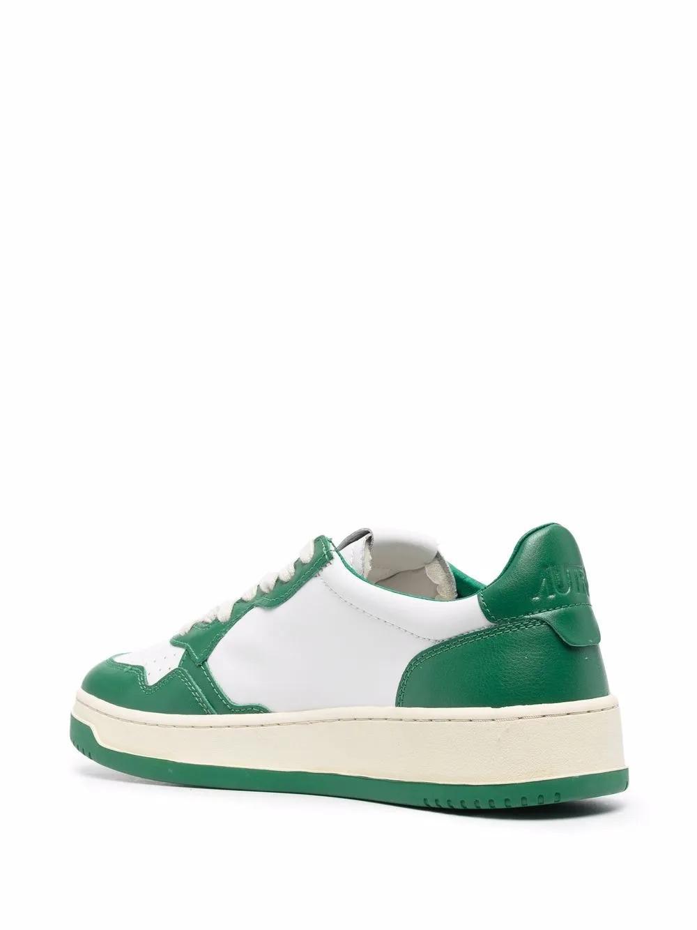 two-tone lace-up sneakers Product Image