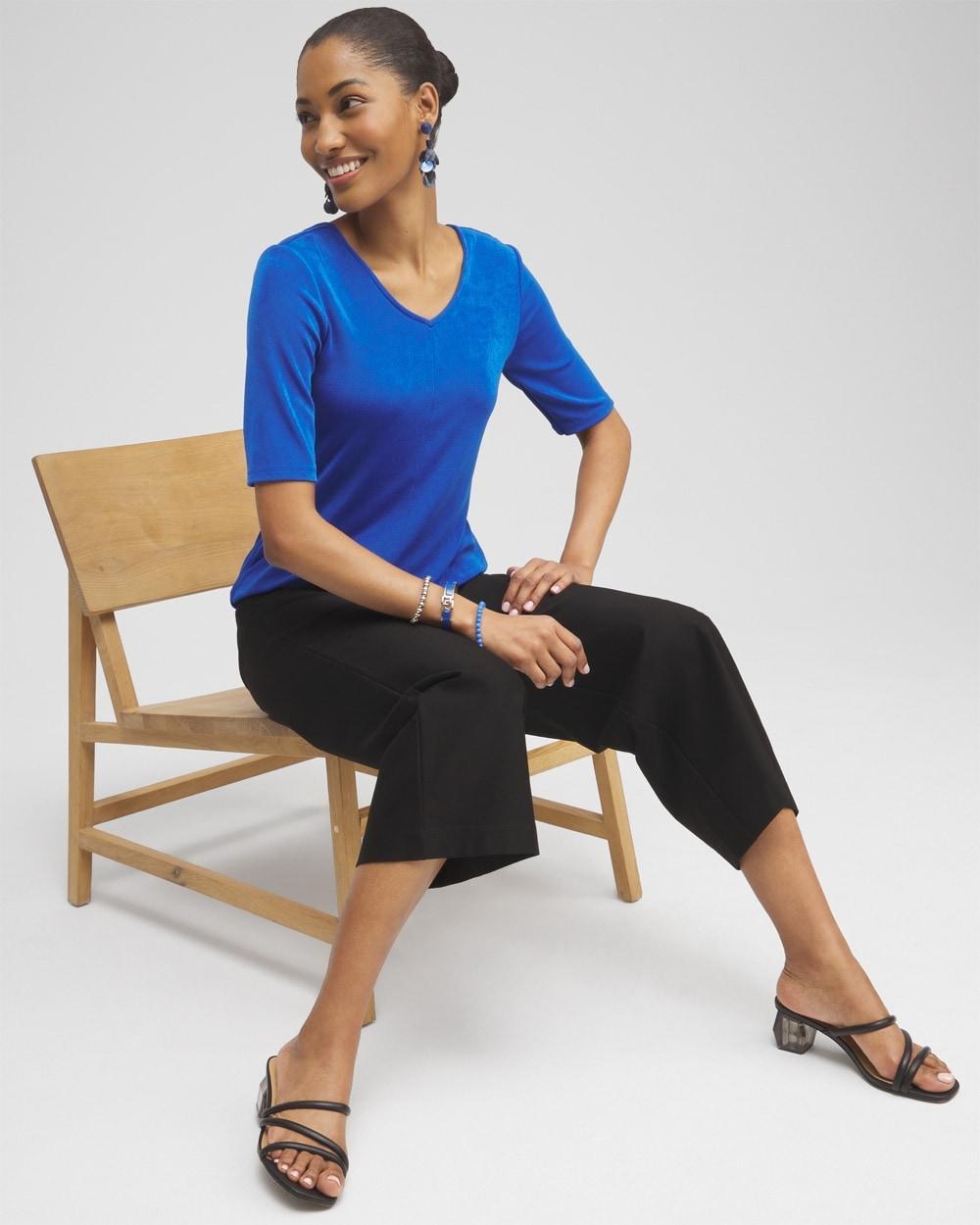 Travelers™ Collection Crepe Cropped Pants Product Image