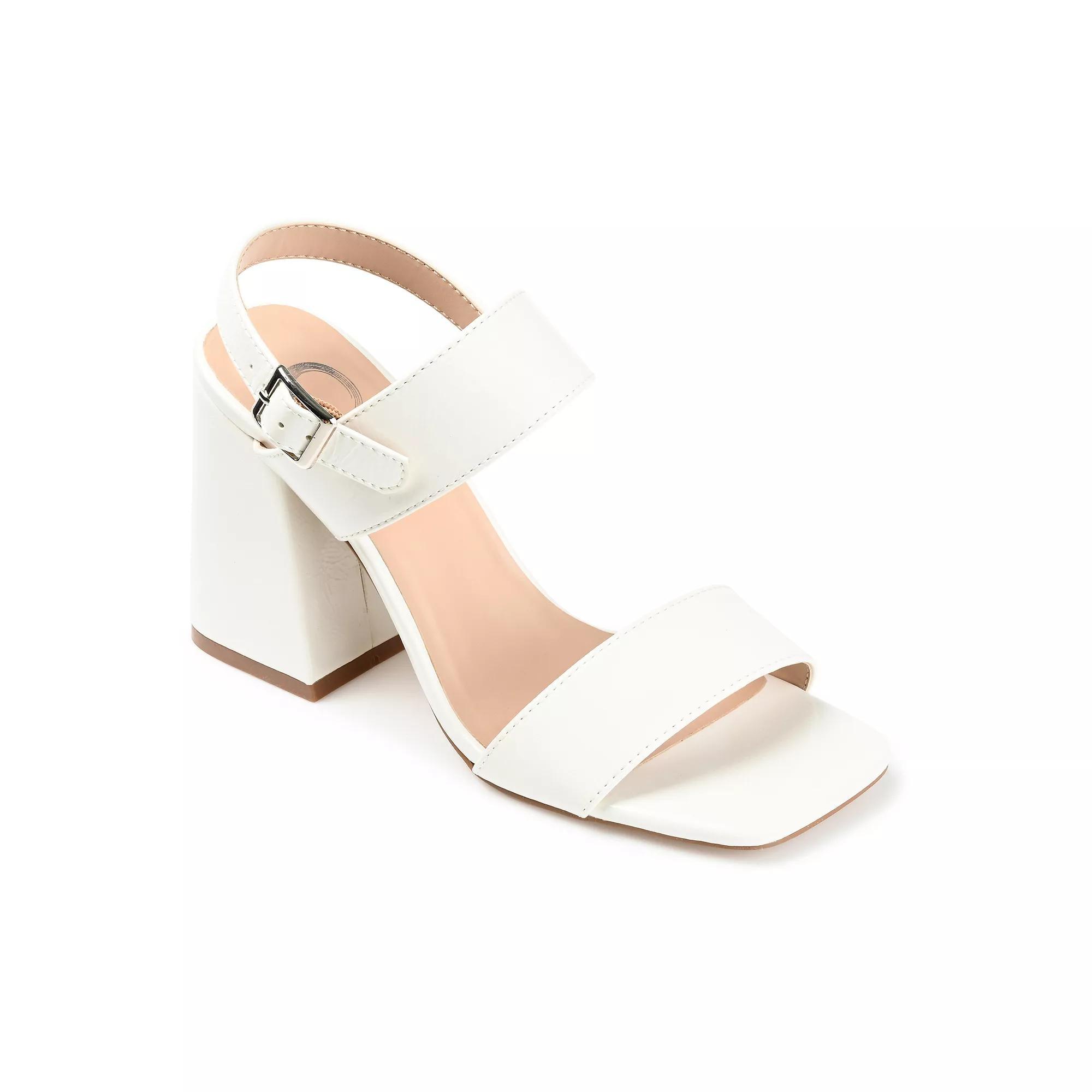 Journee Adras Women's Dress Sandals, Size: 9, Off White Product Image