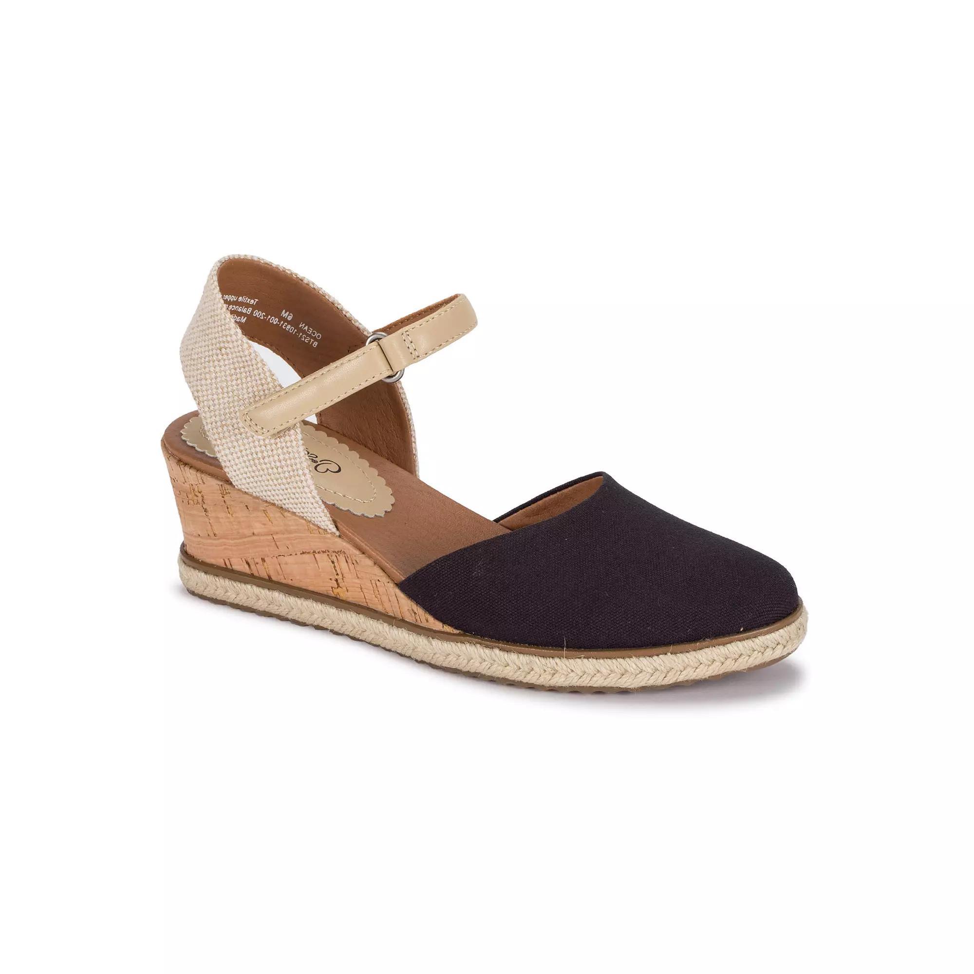 Baretraps Ocean Women's Espadrille Wedge Sandals, Size: 10, Black Light Blue Product Image