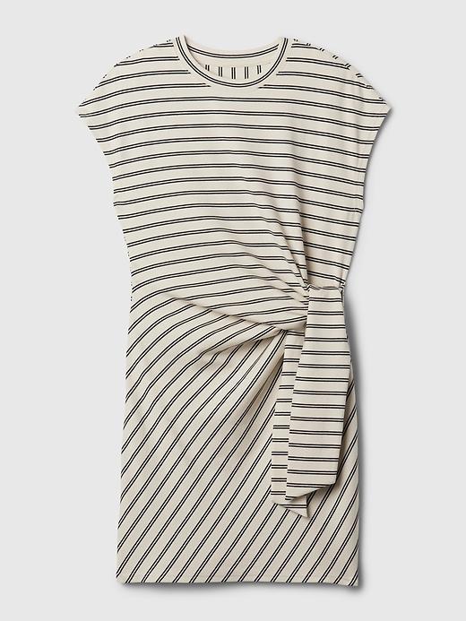 Tie-Knot Mini T-Shirt Dress Product Image