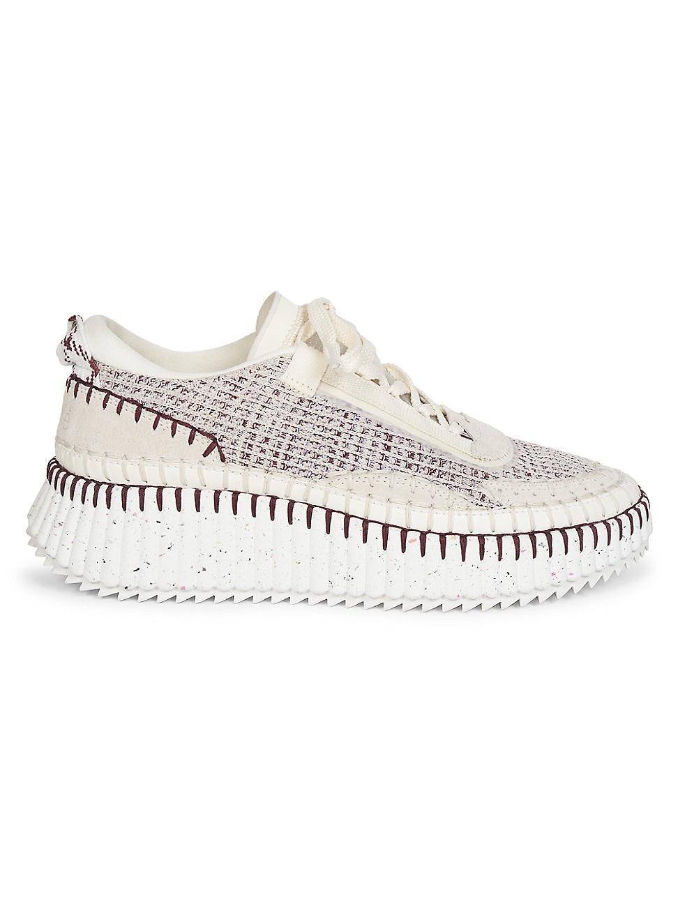 Womens Nama Mixed Media Platform Sneakers Product Image