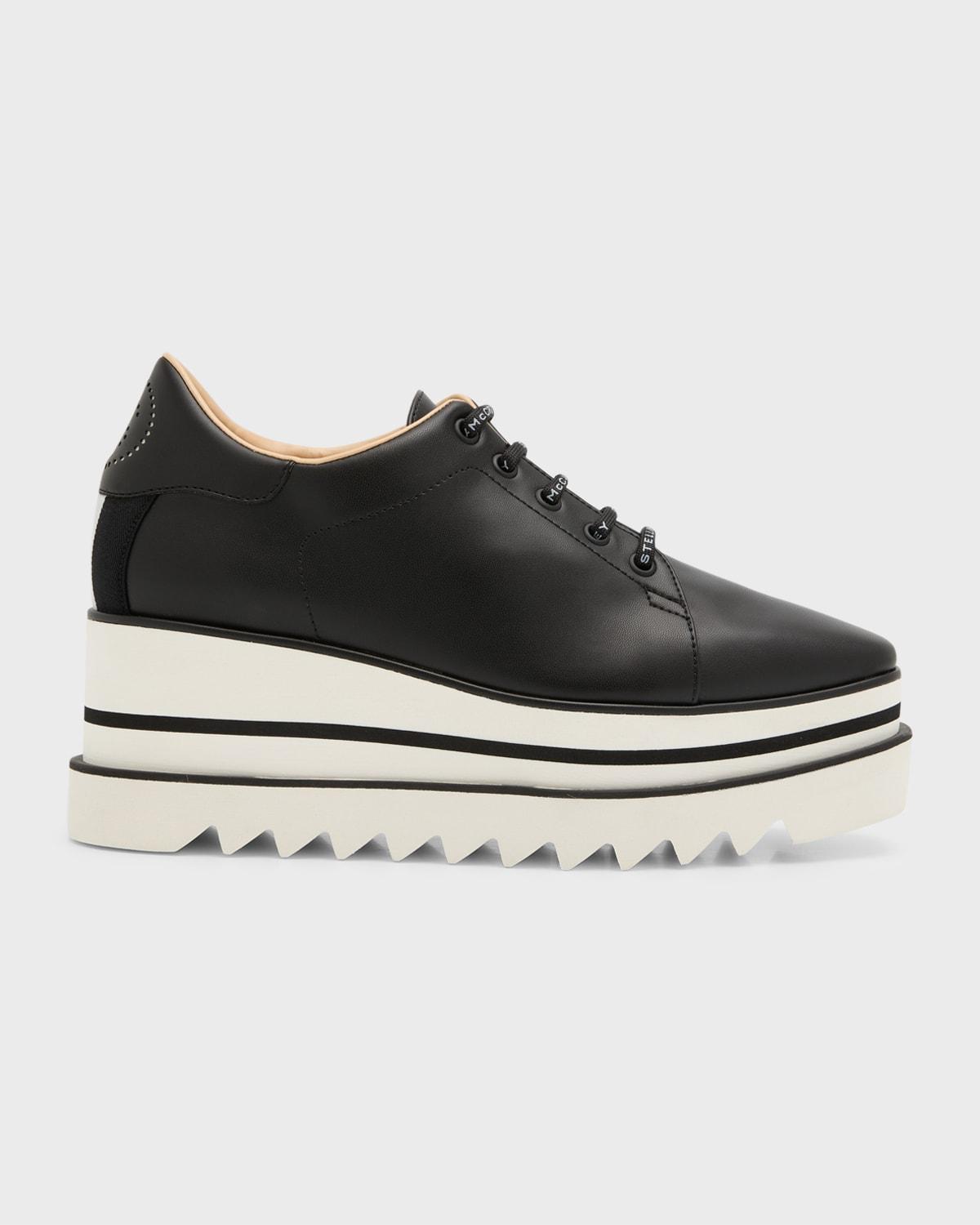 Sneakelyse Vegan Logo Platform Loafers Product Image