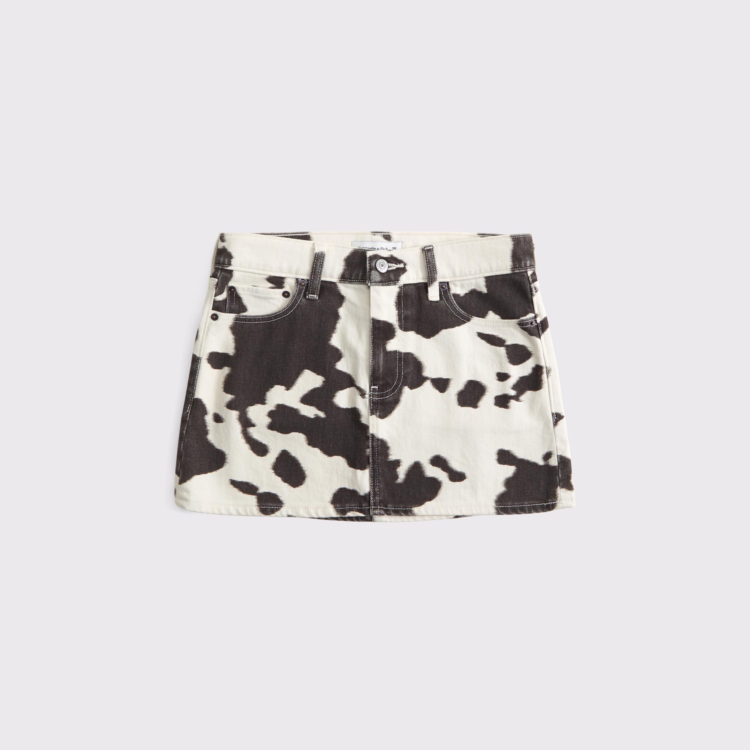 Mid Rise Denim Mini Skirt Product Image