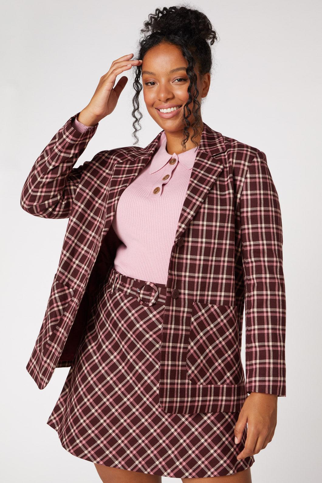Gina Check Blazer Product Image