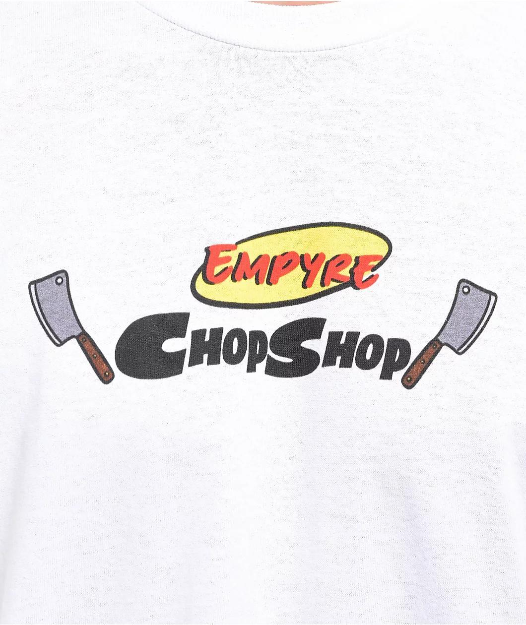 Empyre Chop Shop White Long Sleeve T-Shirt Product Image