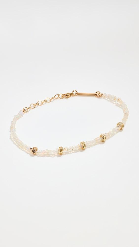 Zoe Chicco 14k Fire Opal Rondelle Bead Bracelet | Shopbop Product Image