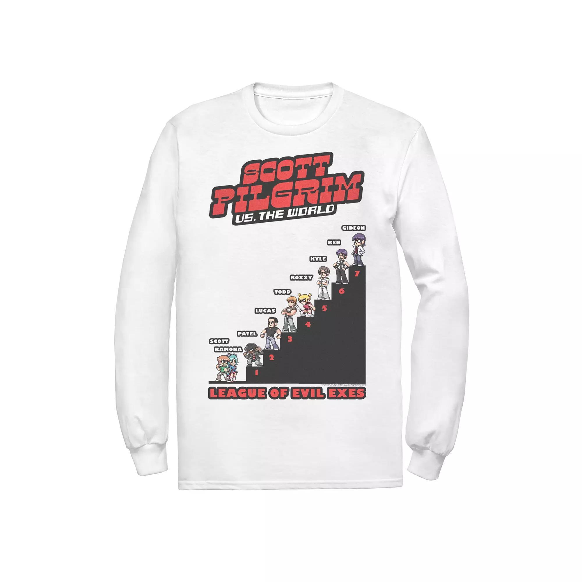 Men's Scott Pilgrim Vs. The World League Of Evil Exes Tee, Size: XXL, White Product Image