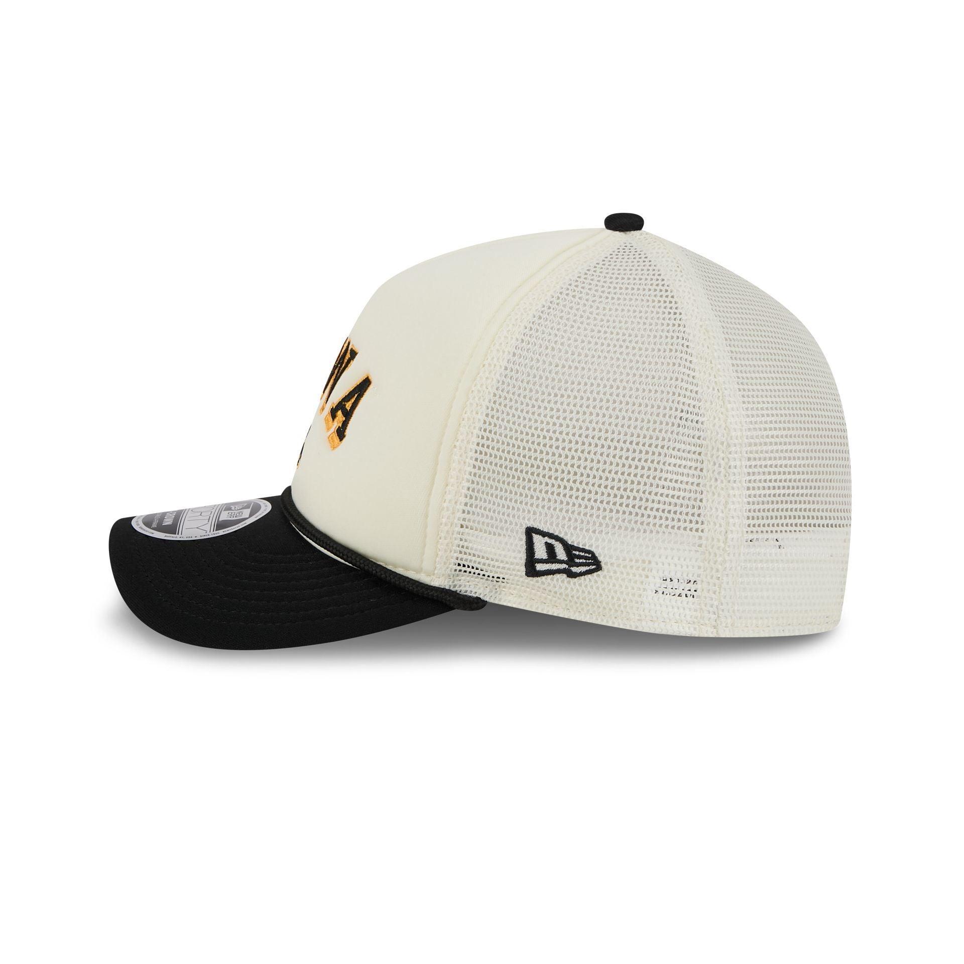 Iowa Hawkeyes Chrome Arch 9FORTY M-Crown A-Frame Trucker Hat Male Product Image