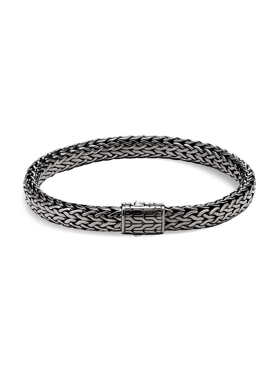John Hardy Mens Sterling Silver Icon Bracelet, 7.5mm Product Image