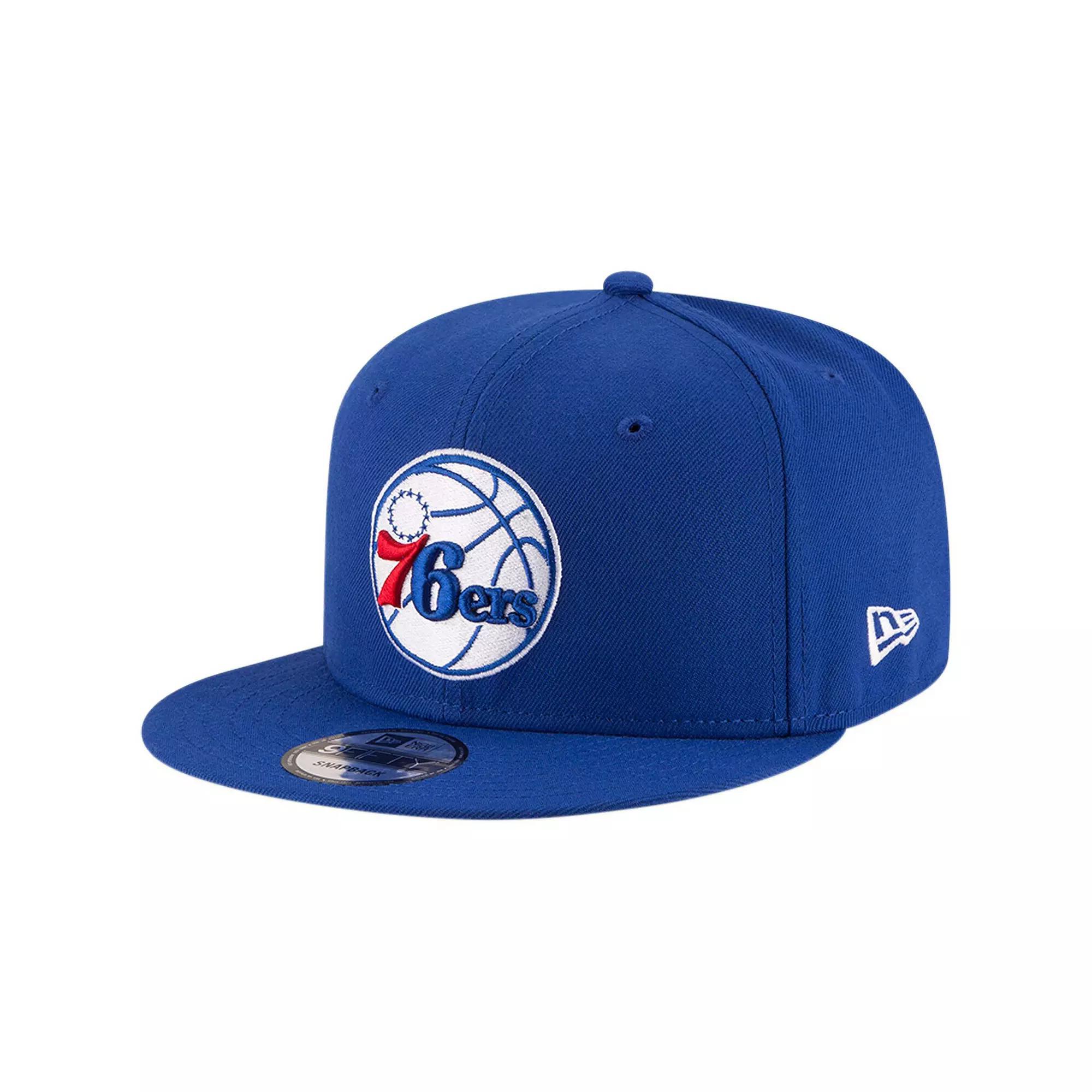 Mens New Era Royal Philadelphia 76ers Official Team Color 9FIFTY Snapback Hat Product Image