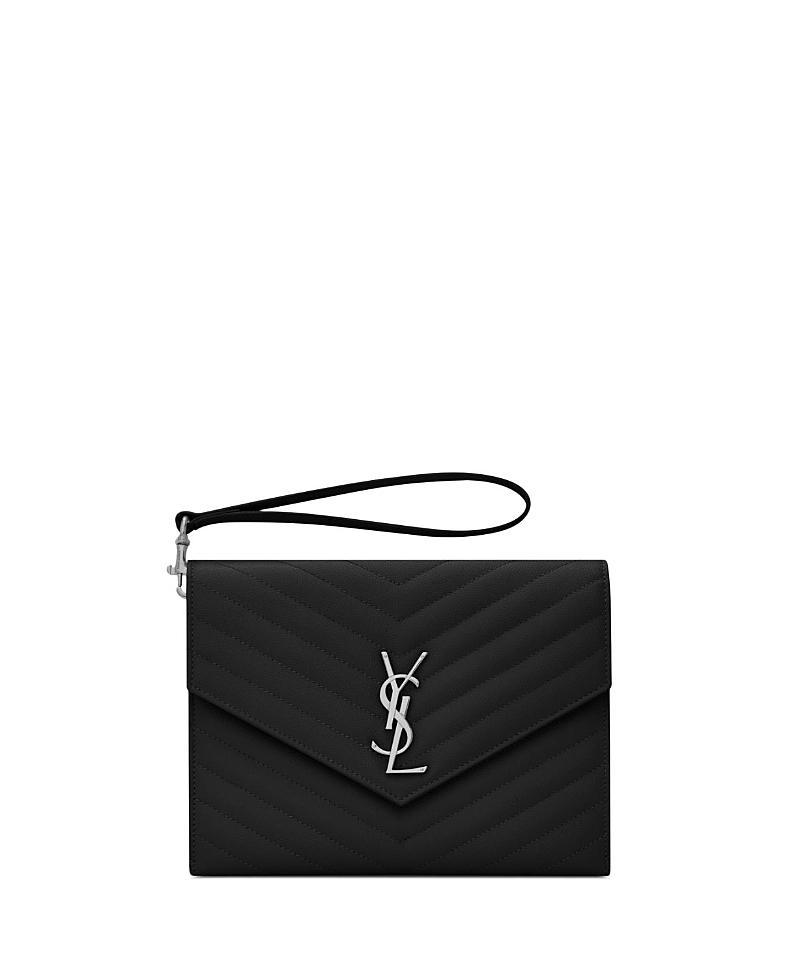 Saint Laurent Cassandre Matelasse Flap Pouch Product Image