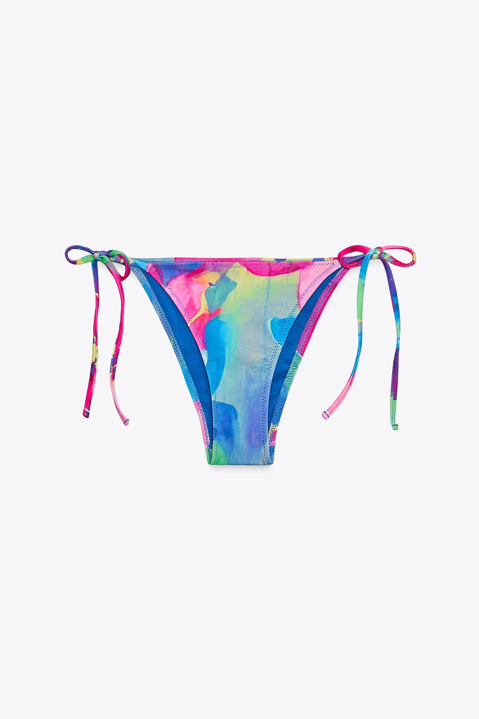 PRINTED TIE BIKINI TOP Product Image