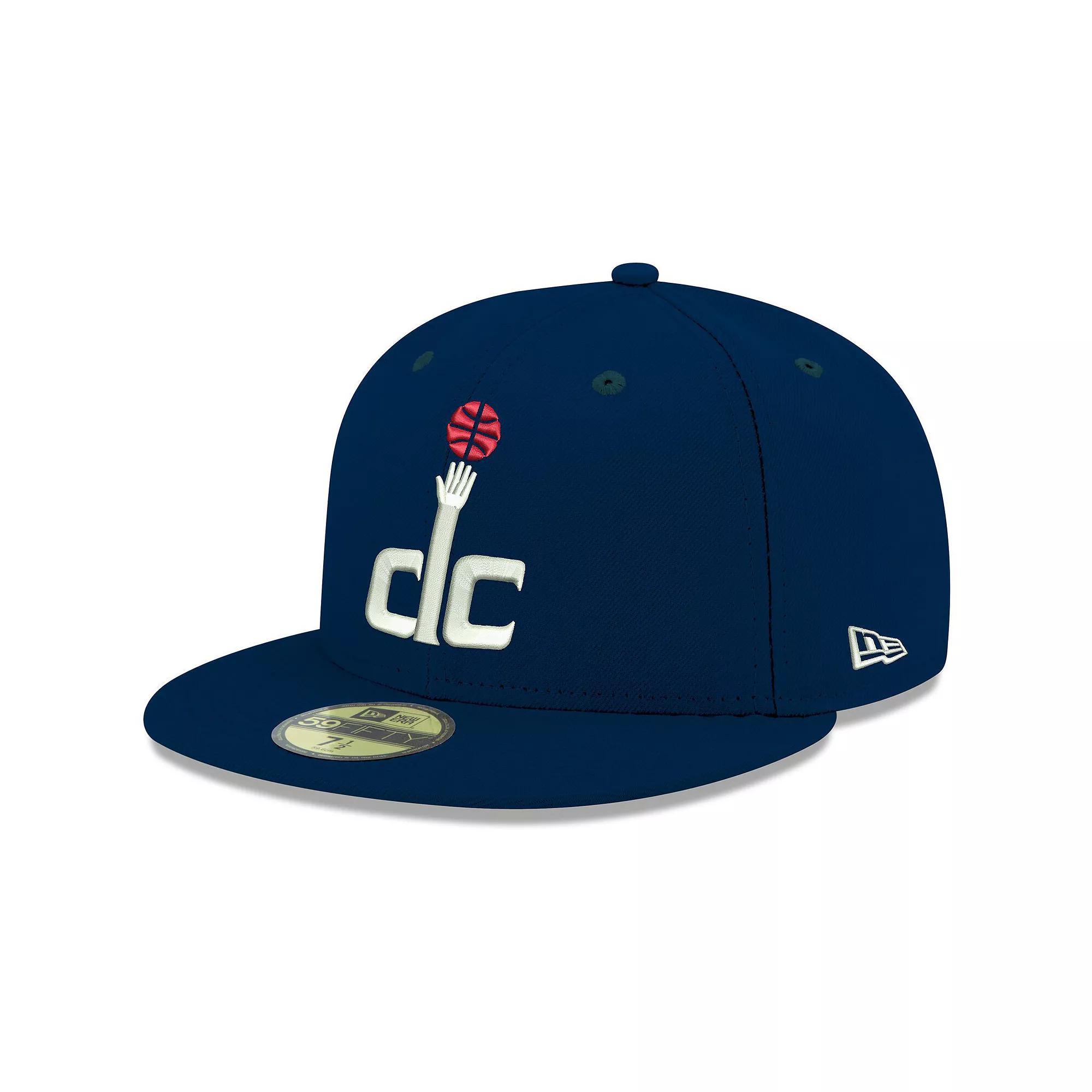 Men's New Era Navy Washington Wizards Official Team Color 59FIFTY Fitted Hat, Size: 7 3/8, Wiz Blue Product Image
