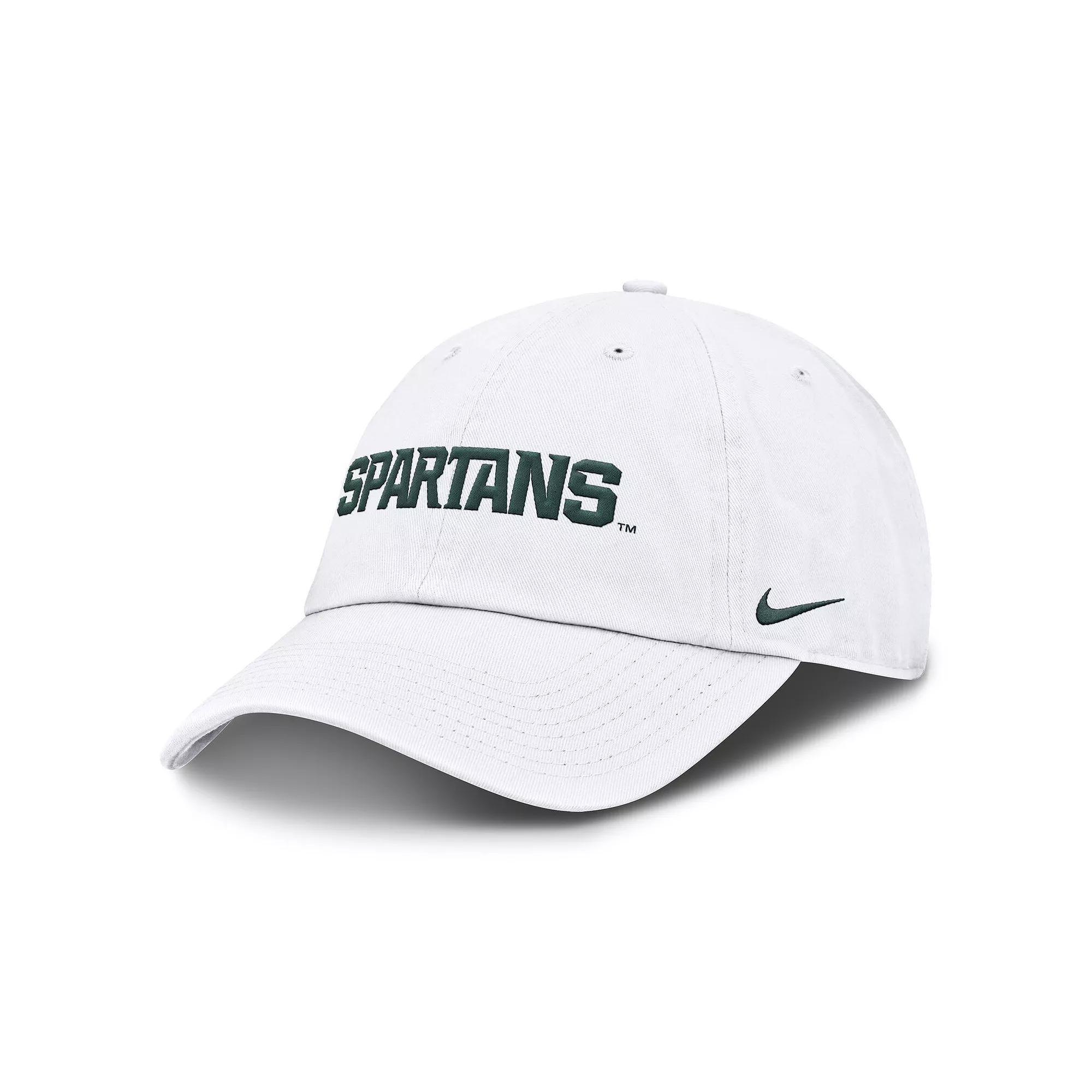 Michigan State Spartans Core Club Mascot Wordmark Nike Men's College Adjustable Hat Product Image