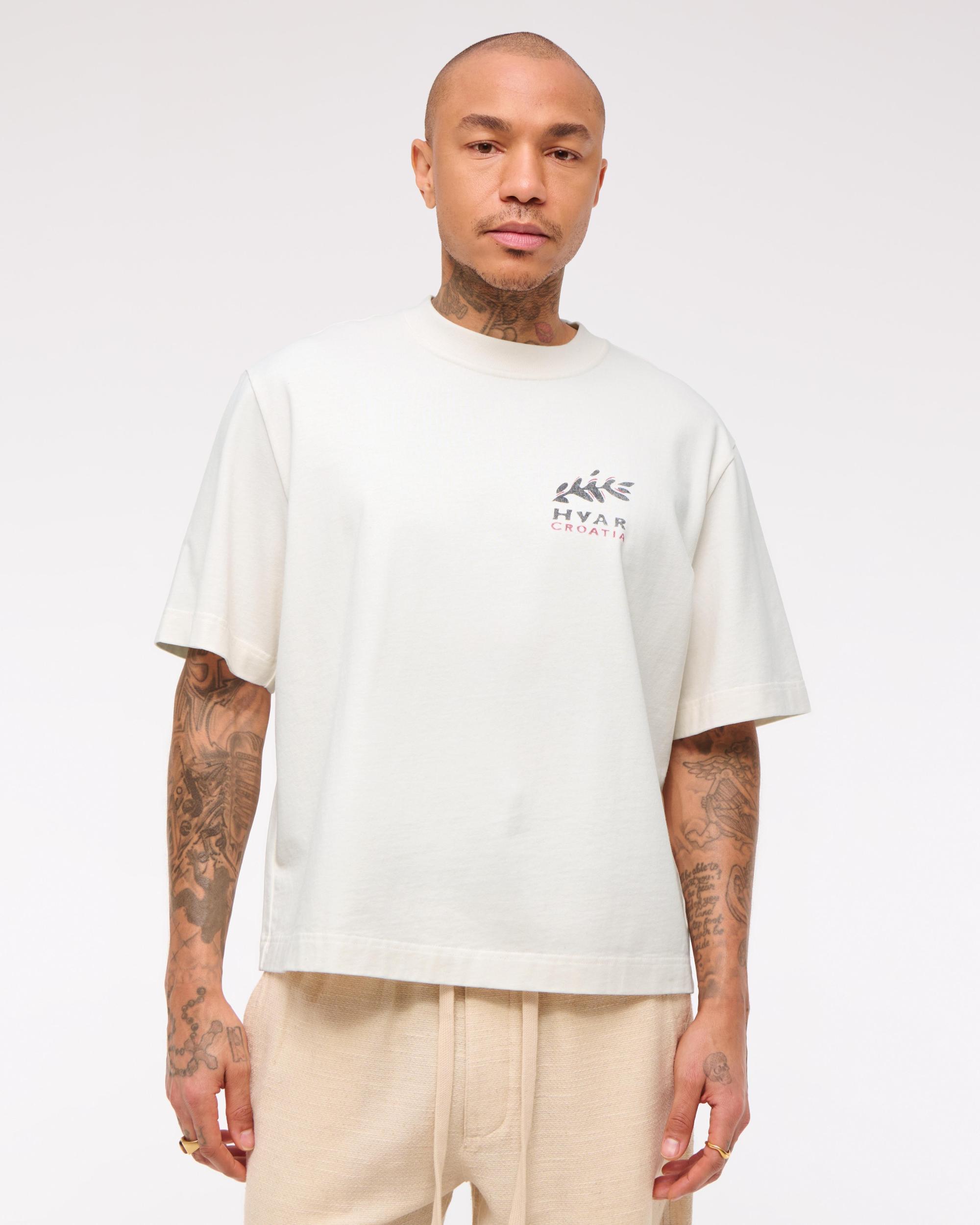 Premium Heavyweight Cropped Graphic Tee Product Image