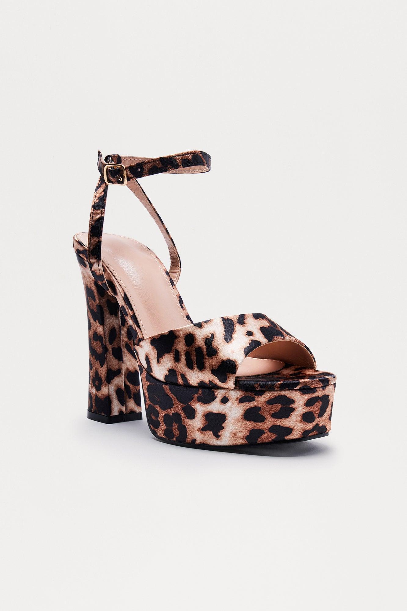 Eliza Platform Heels - Leopard Product Image