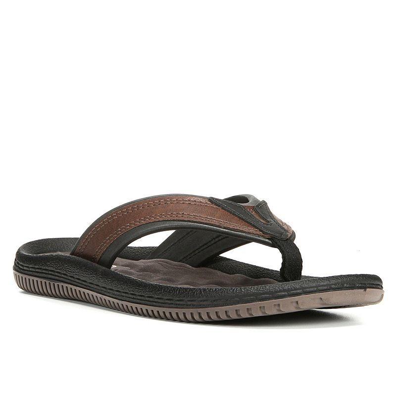 Dr. Scholl's Donnar Men's Flip Flop Sandals, Size: 11, Black Brown Product Image