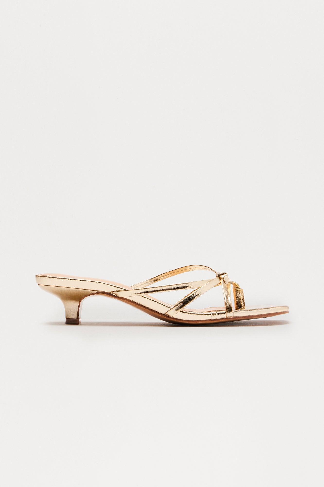 Anywhere Kitten Heels - Gold Product Image